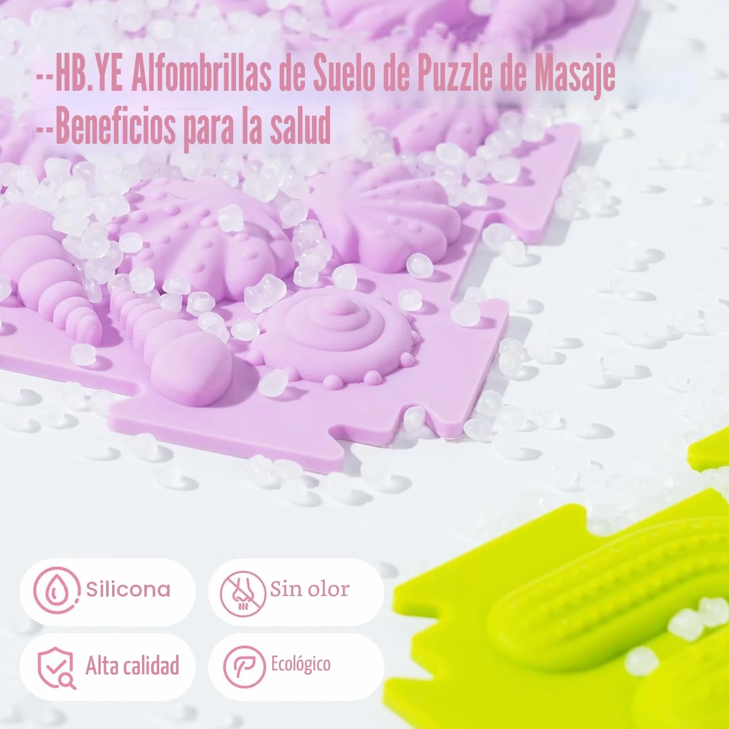 Tapete de Juego Ortopédico de Rompecabezas de Masaje, Entrenamiento Sensorial Texturizado para Niños y Adultos