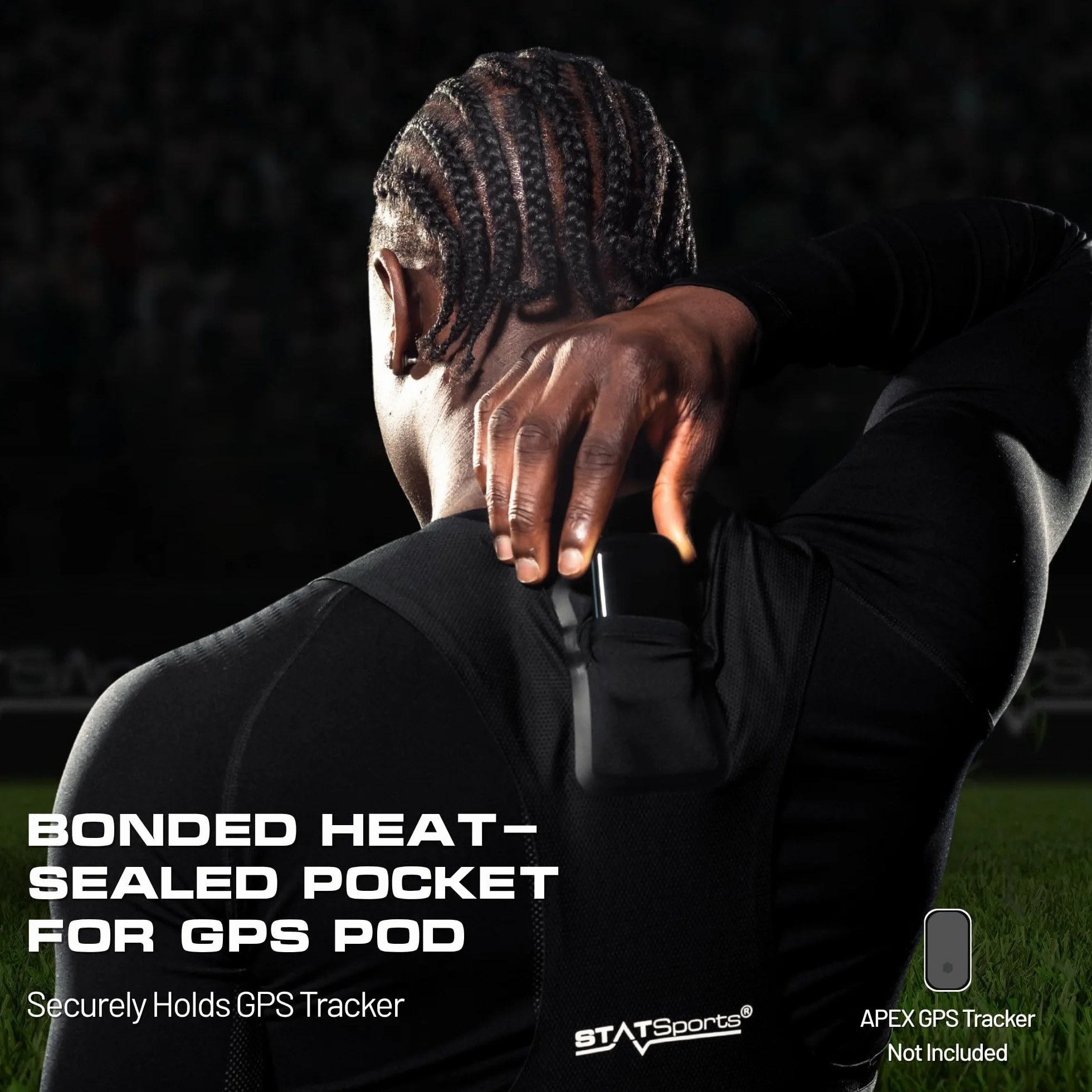 STATSports Chaleco GPS Fútbol Tejido Ligero con Bolsillo Apex GPS Pod