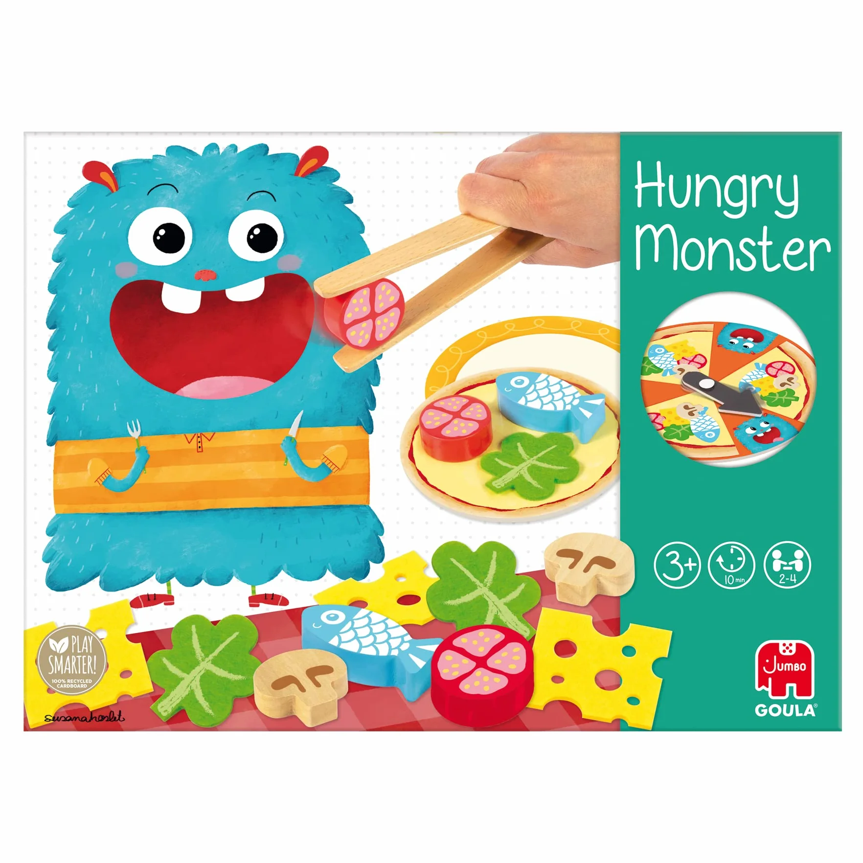 Goula - Hungry monster, Juego de mesa preescolar a partir de 3 años