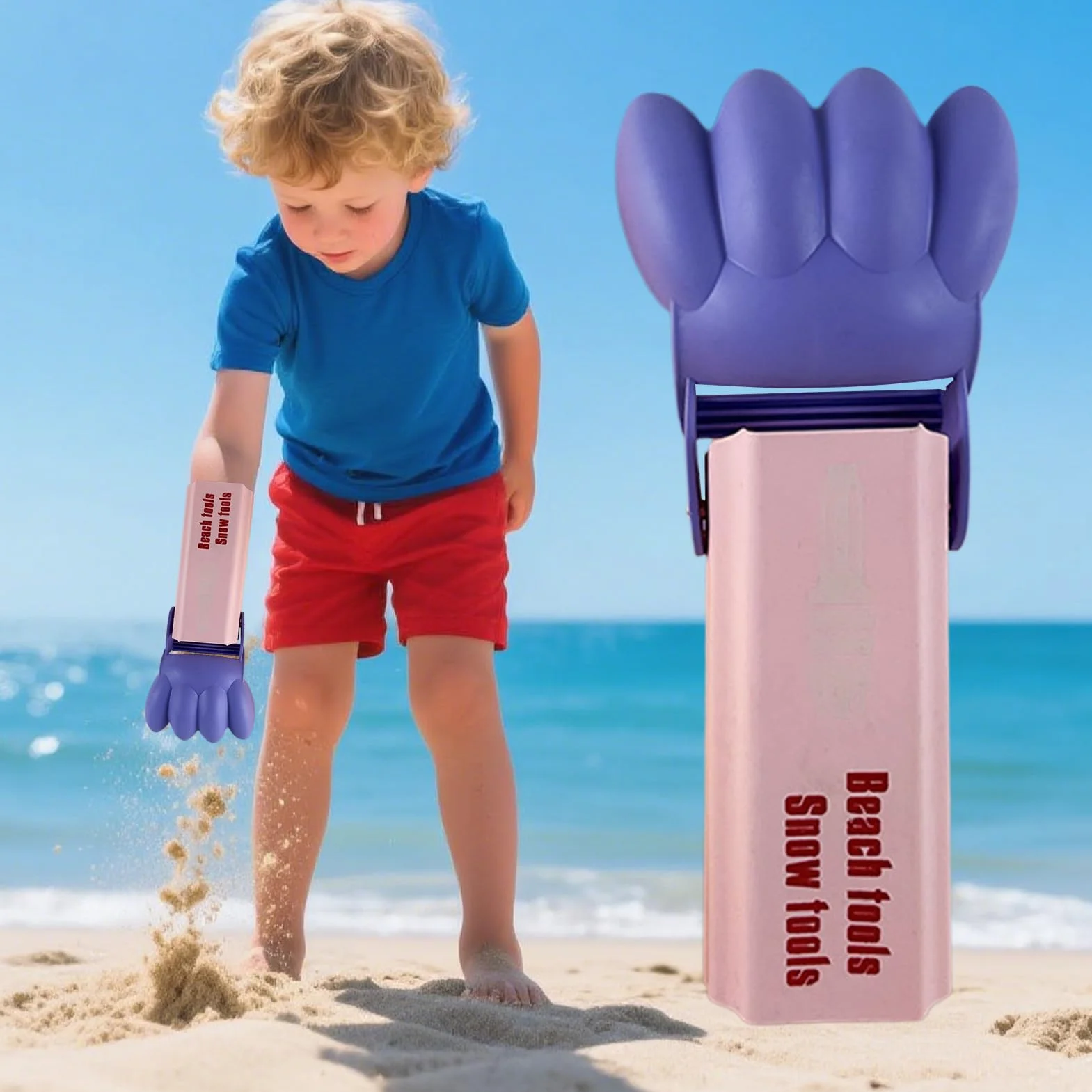 Genérico Excavadora Manual - Excavadora Mano para Niños | Brazo Excavador | Entrenamiento Fuerza Agarre Exterior, Herramienta Educativa Agarre para Actividades Exteriores