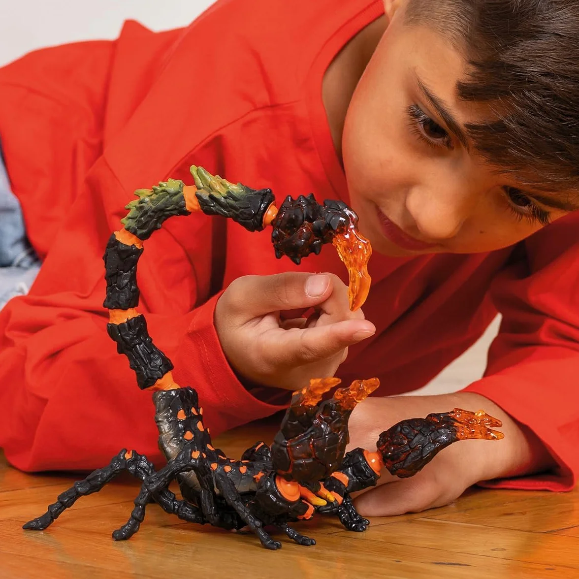 Schleich ELDRADOR Creatures | Escorpión de Lava 70142 | Figura Monstruo ELDRADOR Pinzas móviles y Cola venenosa | Regalo para niños y niñas | Desde 7 años | 21 x 14 x 14 cm