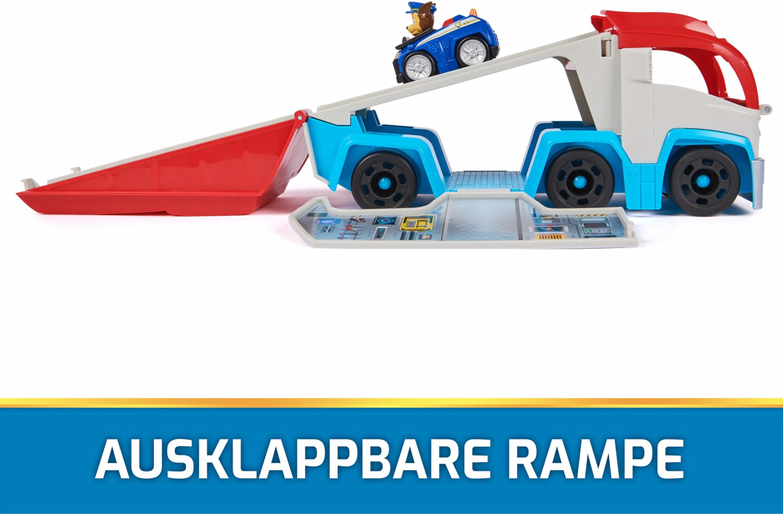 Patrulla Canina - Pack Coche Pup Squad Paw Patroller Transformable y Vehículo con Figura Chase - Patrulla Canina Juguetes - Juguetes Niños 3 años + - Regalo Niño 3 años +
