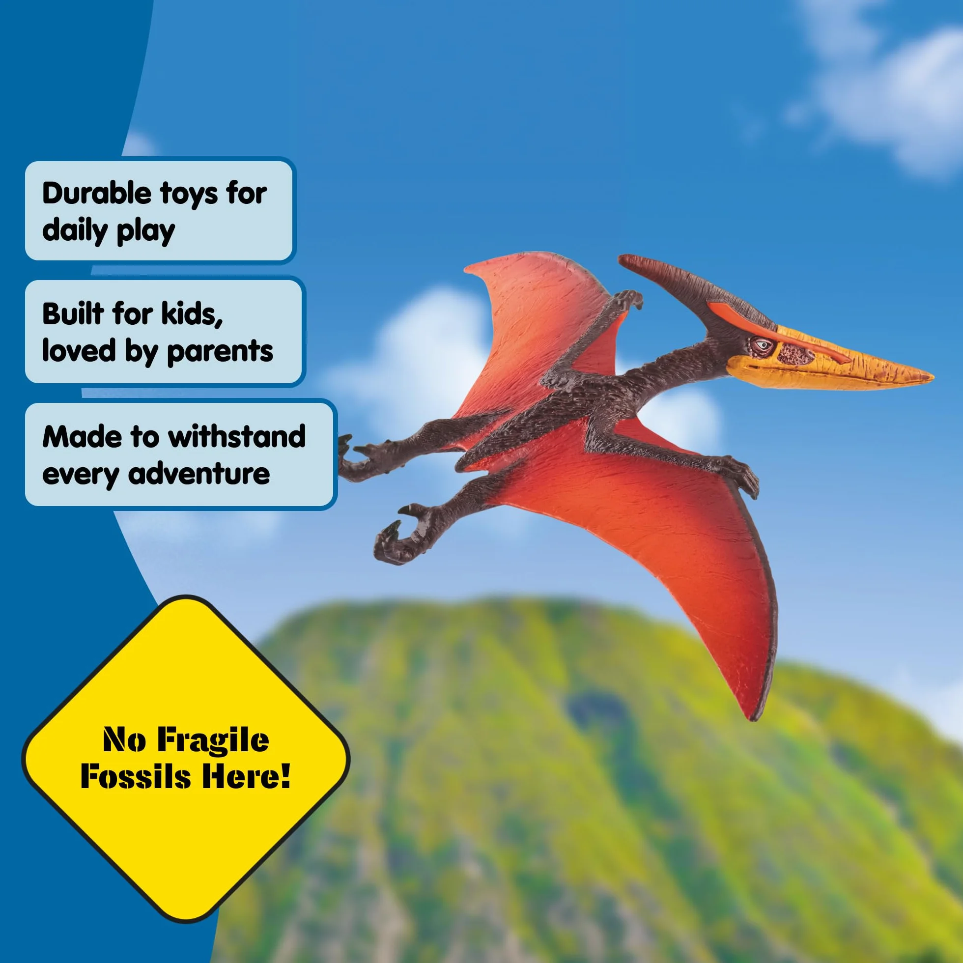 Schleich Dinosaurs | Pteranodón 15008 | pterosaurio detallado | Juguete de Dinosaurio para coleccionar | Gran Regalo para niñas y niños | Juguete Dino a Partir de 3 años | 23 x 15 x 6 cm