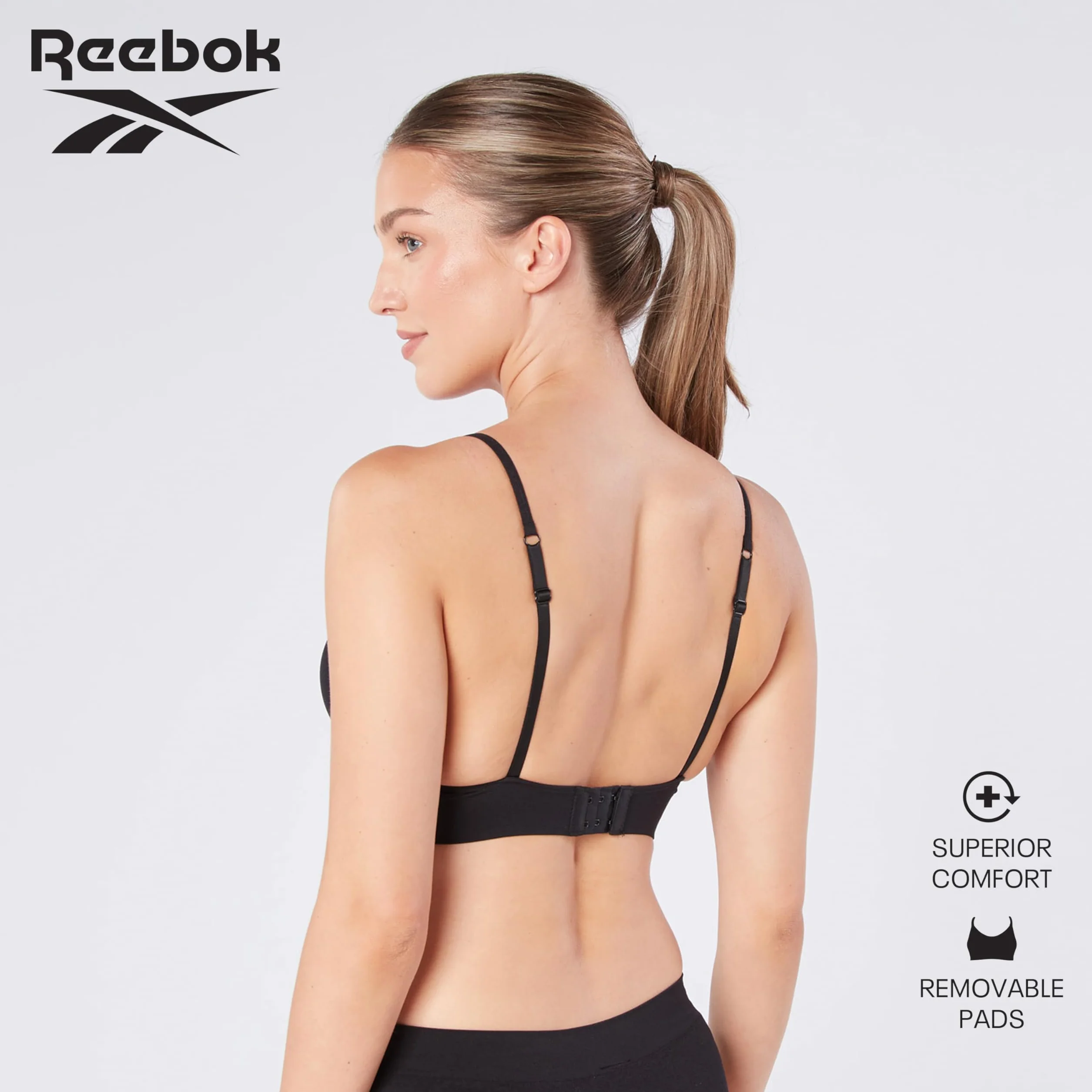 Reebok Justine Sujetador sin Costuras Mujer Pack de 1