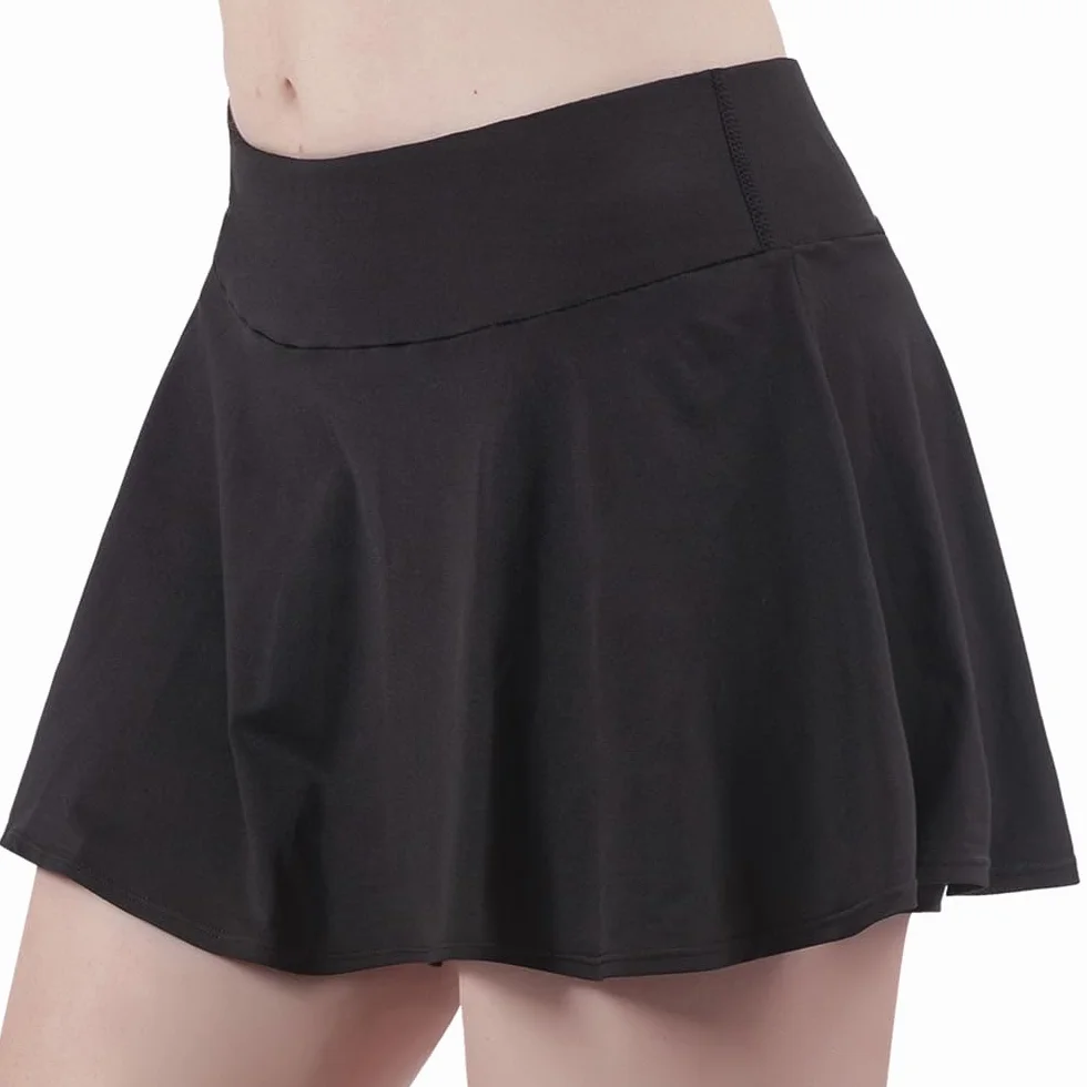 ThreeH Falda Tenis Plisada Cintura Alta Mujer Golf Faldas Cortas con Pantalones Cortos