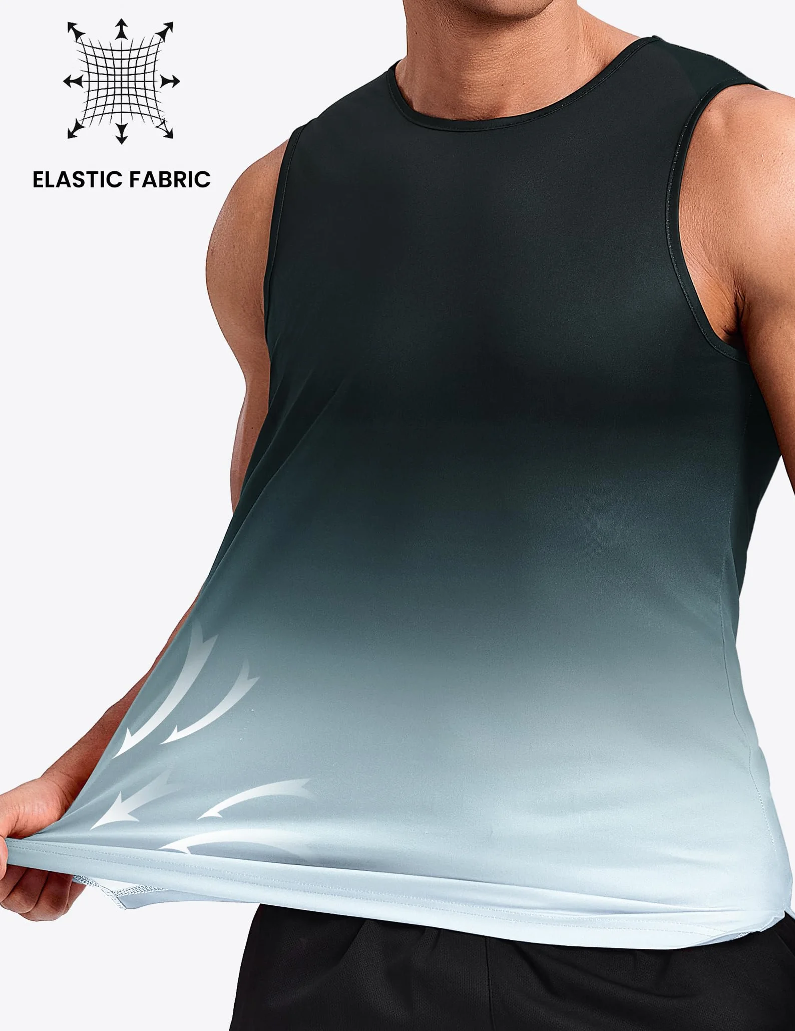 PINSPARK Camiseta de tirantes sin mangas para hombre entrenamiento verano