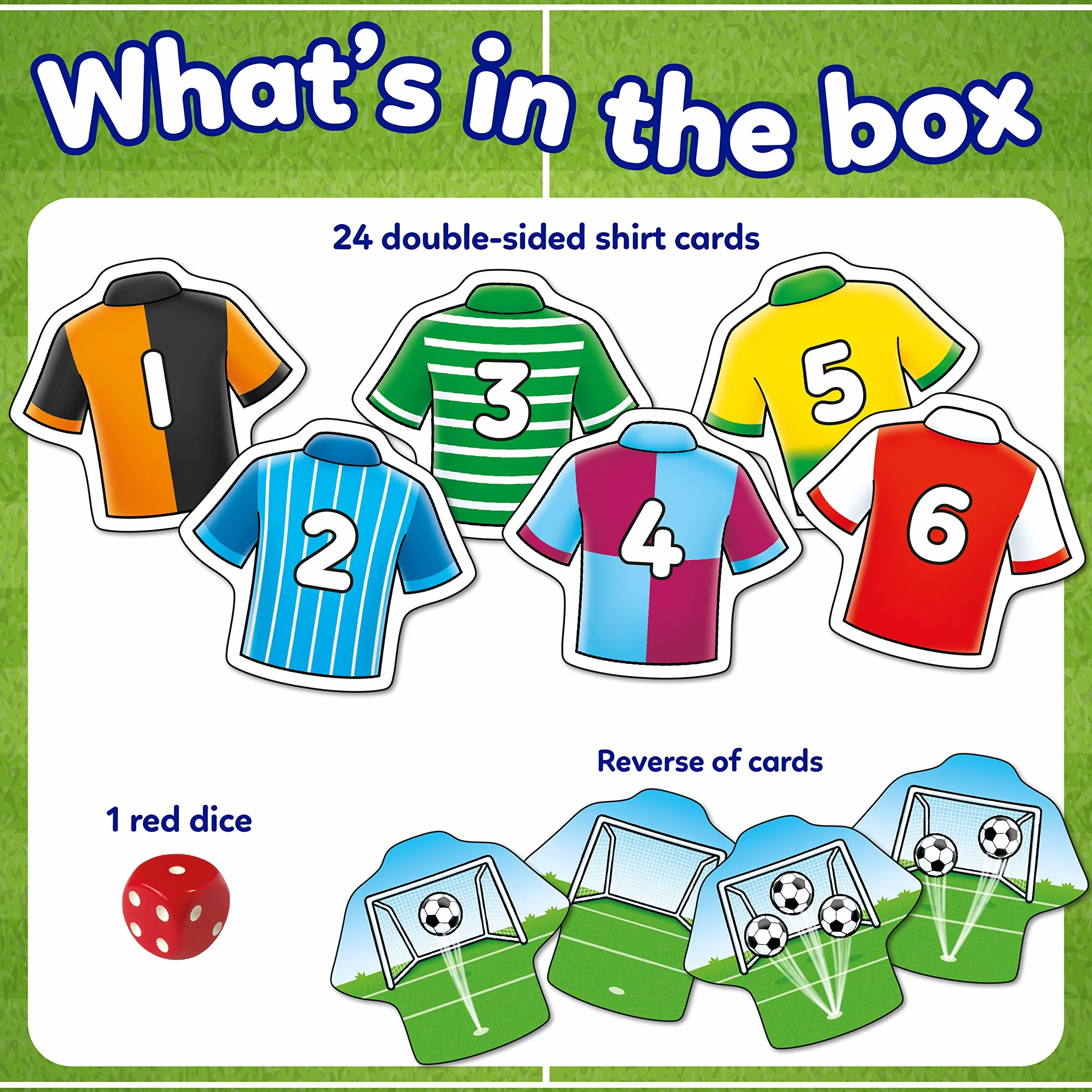 Orchard Toys Penalty Shoot out Mini Games, Travel Games for Kids to Learn Matching Pairs, Maths, Educational Game for Addition, Subtraction, Football Game, Football Gift for Boys, Girls, Age 3+