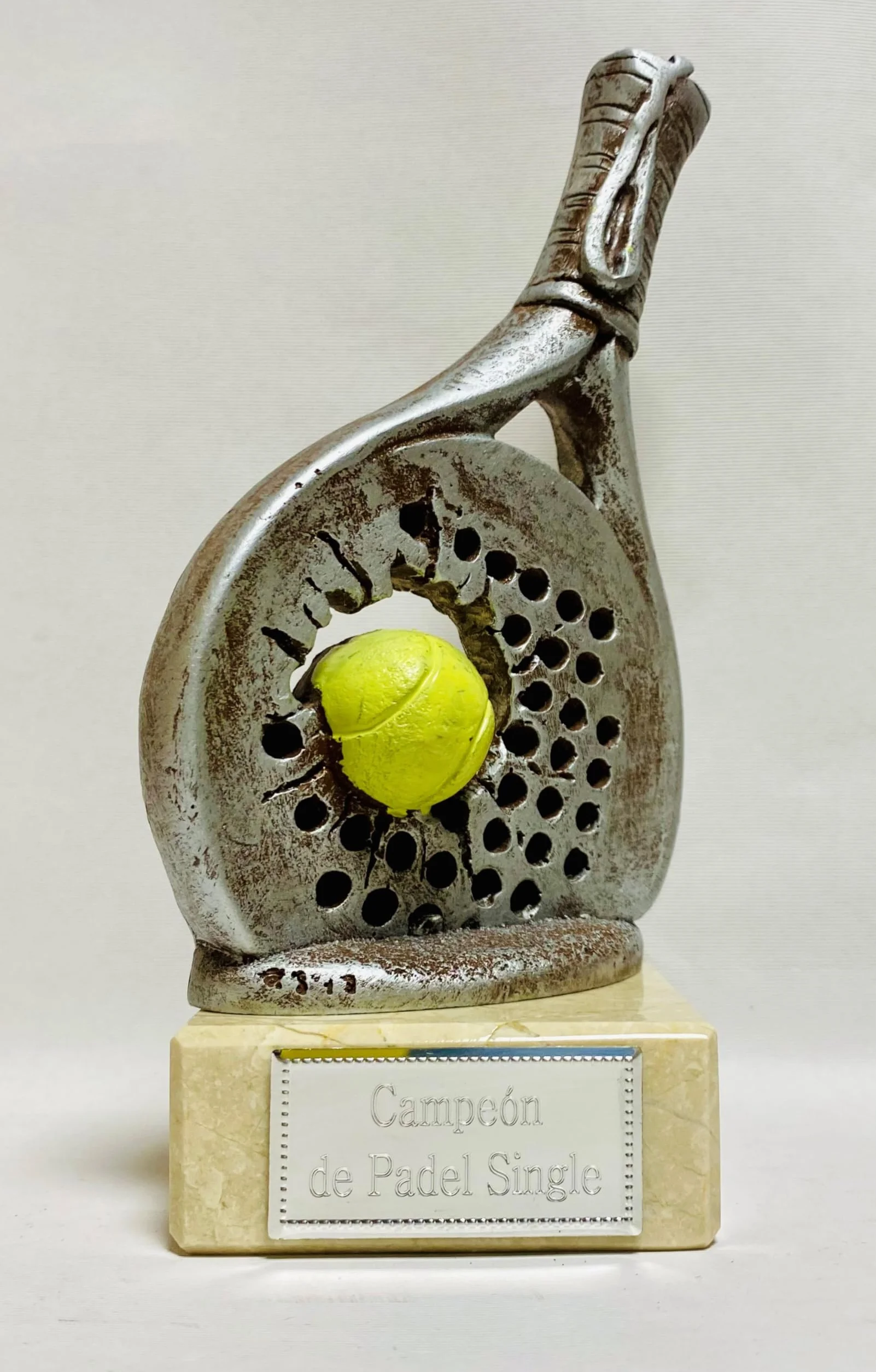 Trofeo Padel Pequeño GRABADO Premio pala de pádel 20 cm