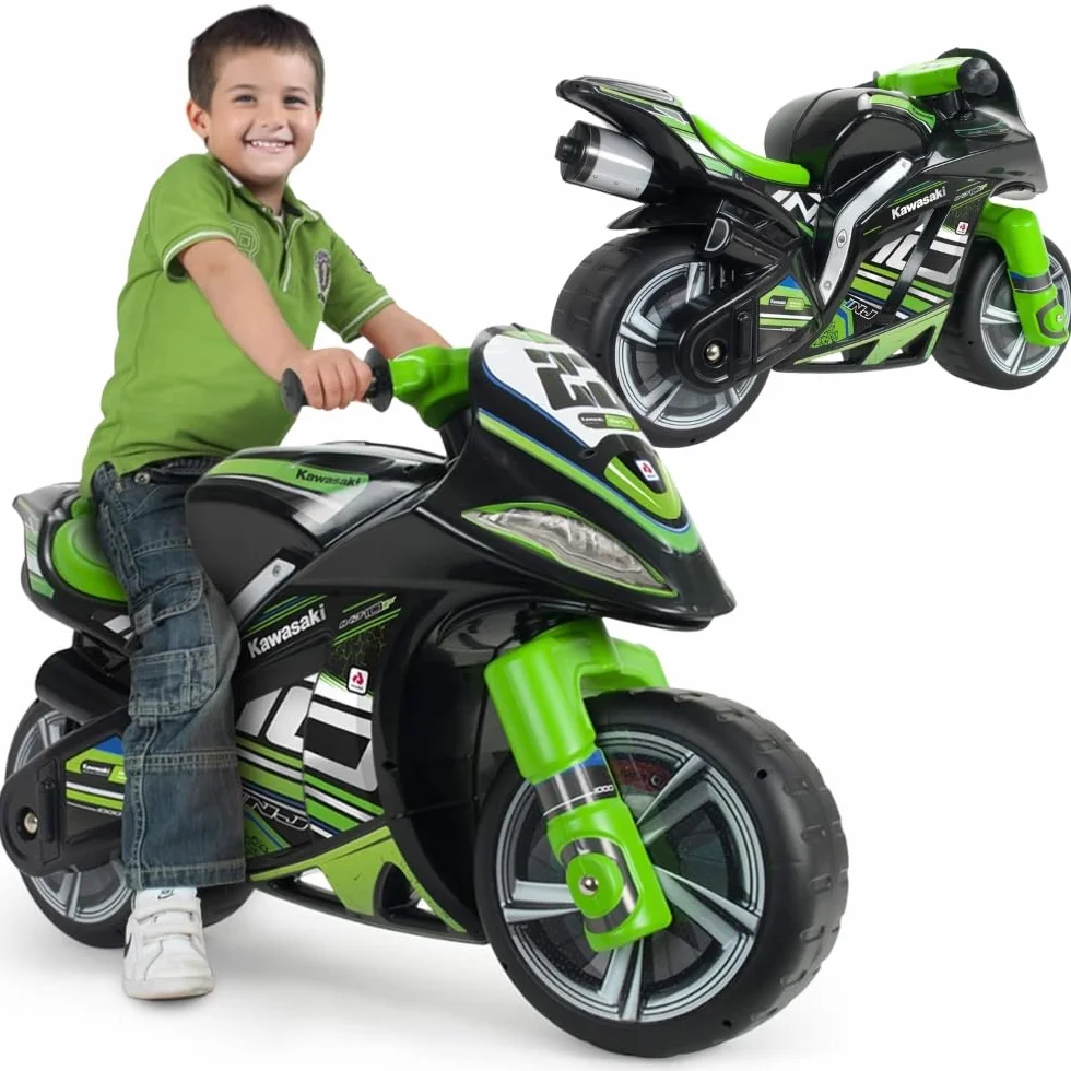 Moto Correpasillos Infantil Winner XL Negra para Niños 4 Años 5 Años 6 Años 7 Años con Diseño Estable y Deportivo Ruedas Anchas y Asa de Transporte – INJUSA