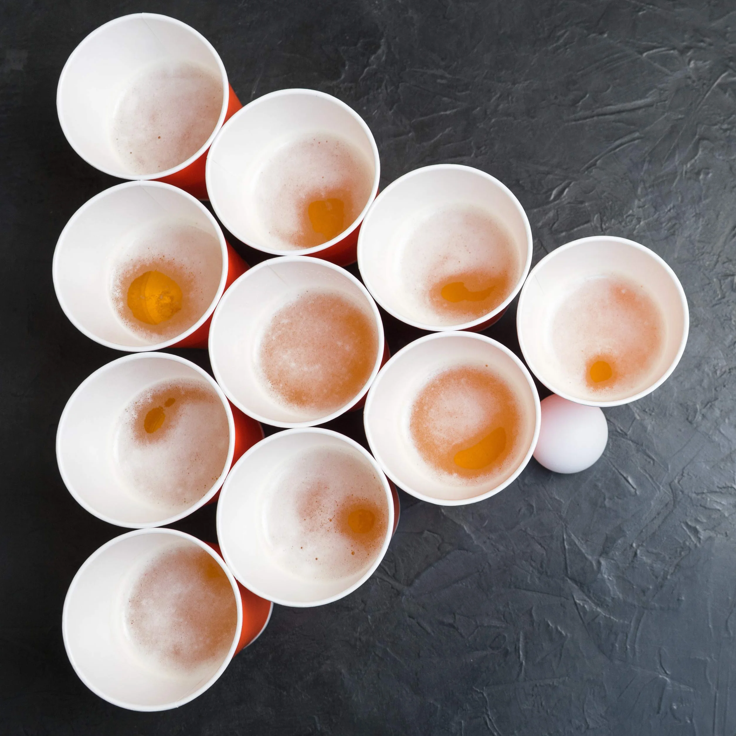 Relaxdays Pelotas Ping Pong Beerpong 48 Unidades 38 mm Plástico Blanco Juego Fiestas