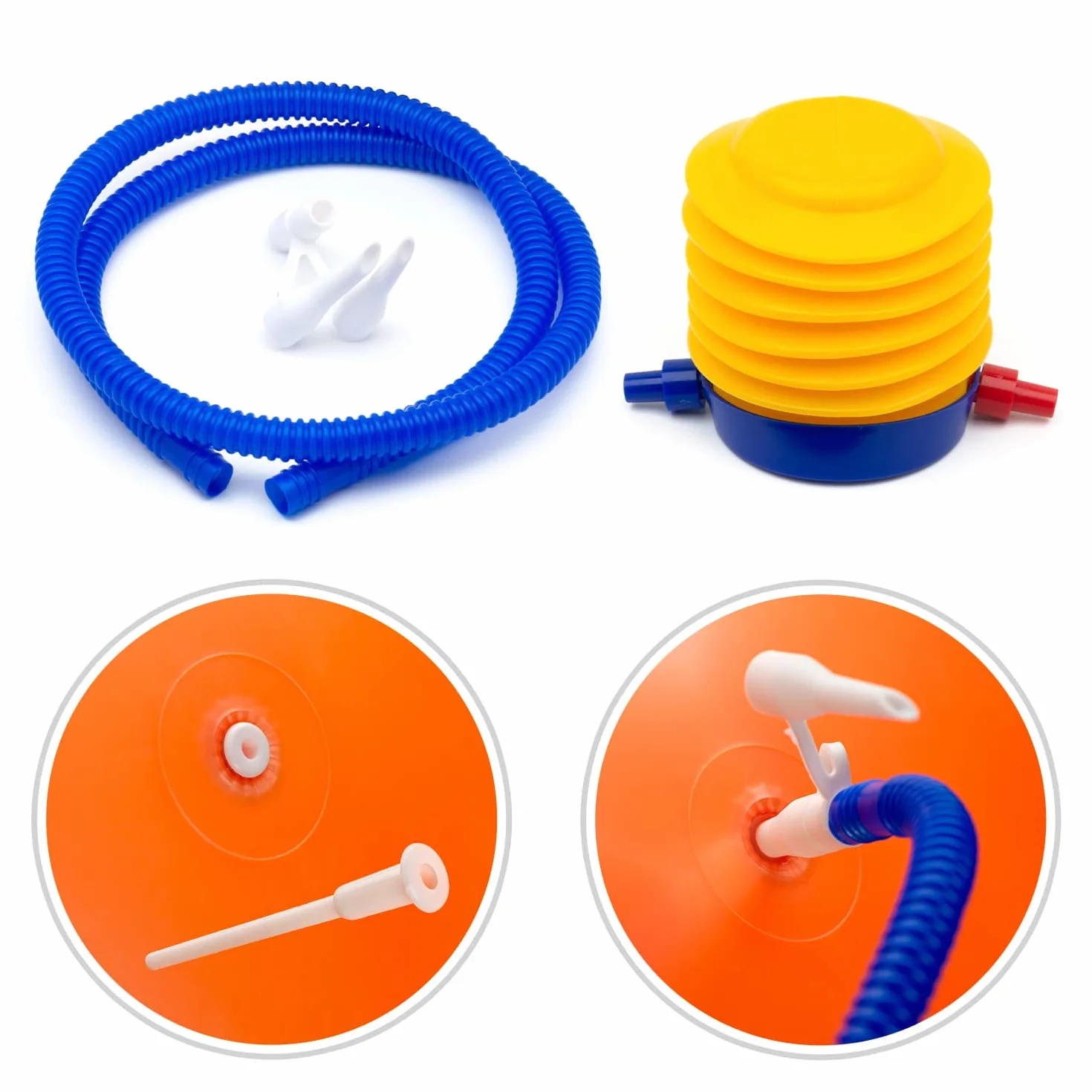 CKB LTD Bola para Saltar, Pelota saltarina Juguetes Jardin Tolva Espacial Gigante Retro Extra Grande 75 cm para Adultos – Inflable Incluye Bomba de pie soporta hasta 100kg – Naranja