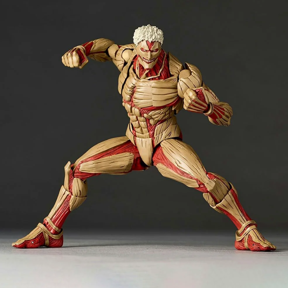 2 piezas Reiner Braun y Annie Leonhart Figura, Super Acción Estatua Pose de Lucha Titan Levi Articulaciones Movibles Modelo con Accesorios Colección Figurilla Ornamentos para Escritorio