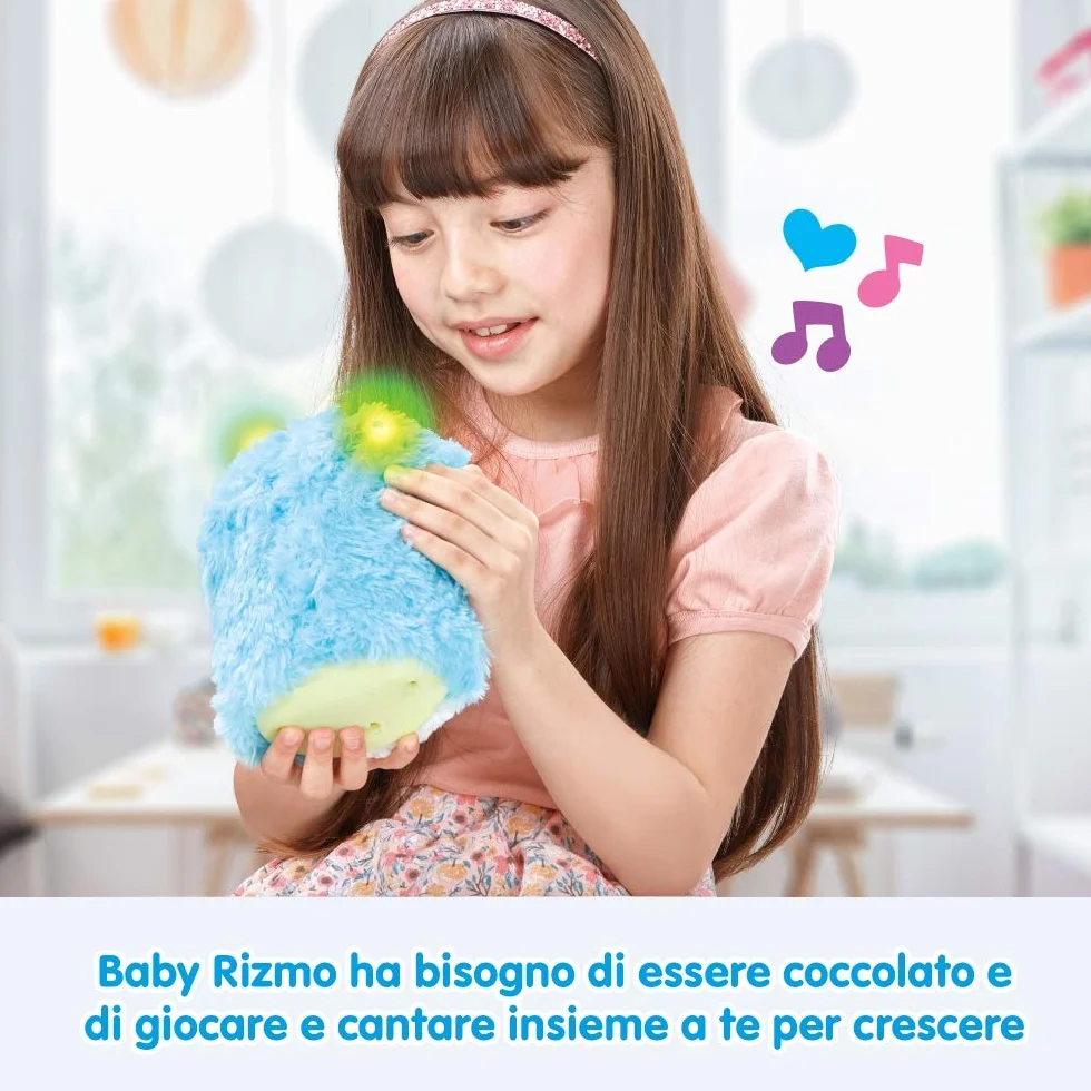 Giochi Preziosi Rizmo - Peluche interactivo, crece y aprende, siempre a la búsqueda de amor y música y baile , color/modelo surtido
