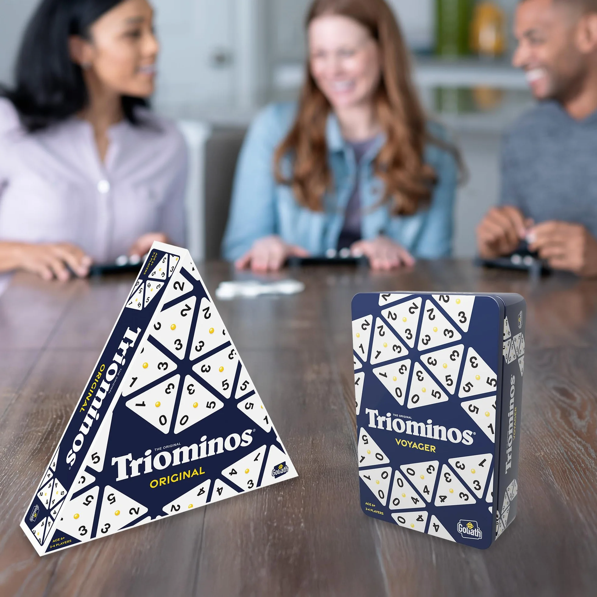 Bizak, Triominos Caja Metalica, Edición de Viajes, Juego de Mesa de Dómino para Niños +6 Años, Juguete Estratégico de 2 a 4 Jugadores, Compacto y Portátil, Estimula el Razonamiento Lógico (64550632)