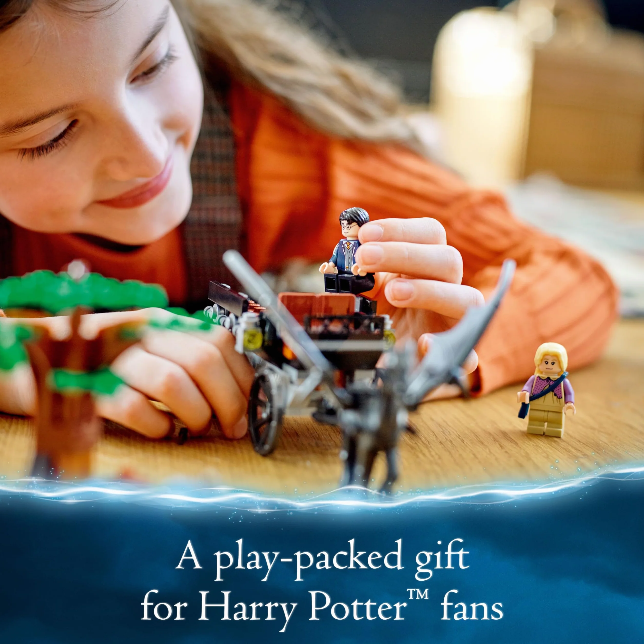 LEGO 76400 Harry Potter Carruaje y Thestrals de Hogwarts, Set de Construcción con Mini Figuras