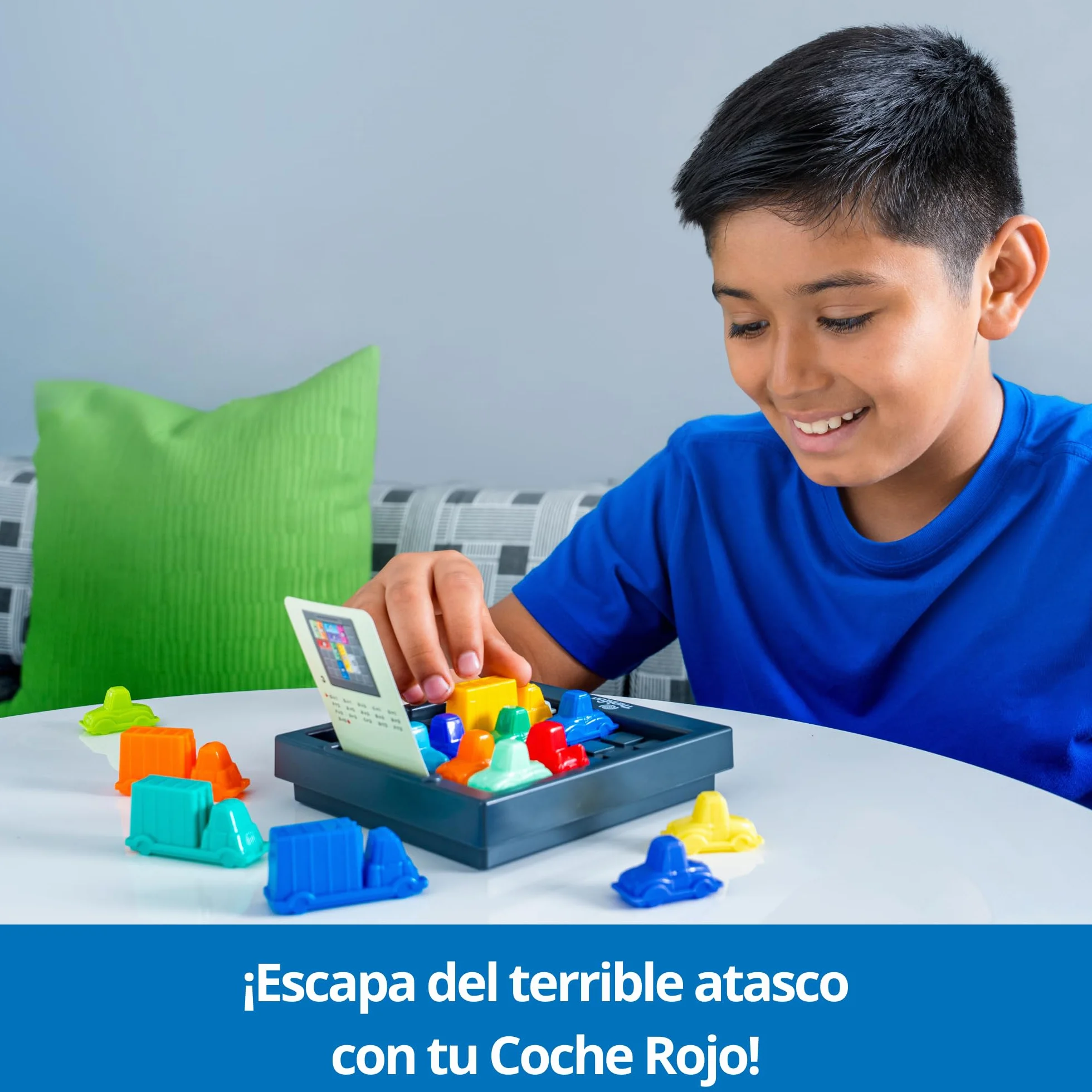 ThinkFun - Rush Hour | Juguetes Niños 8 Años o Más | Juego Mesa con 40 Desafíos | Juego de Mesa 8 Años Lógica | Rompecabezas Niños | Regalo Navidad