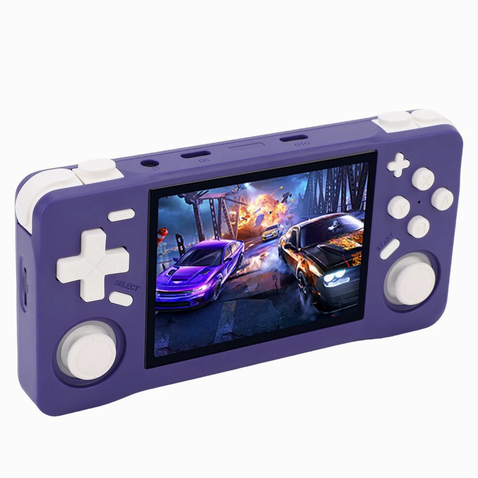 Luocute Máquina de Juego Electrónica Retro, Pantalla HD de 3.5 Pulgadas, RK3326 64bit A35, 6 Horas, 16 Emuladores, Consola Portátil (128GB)