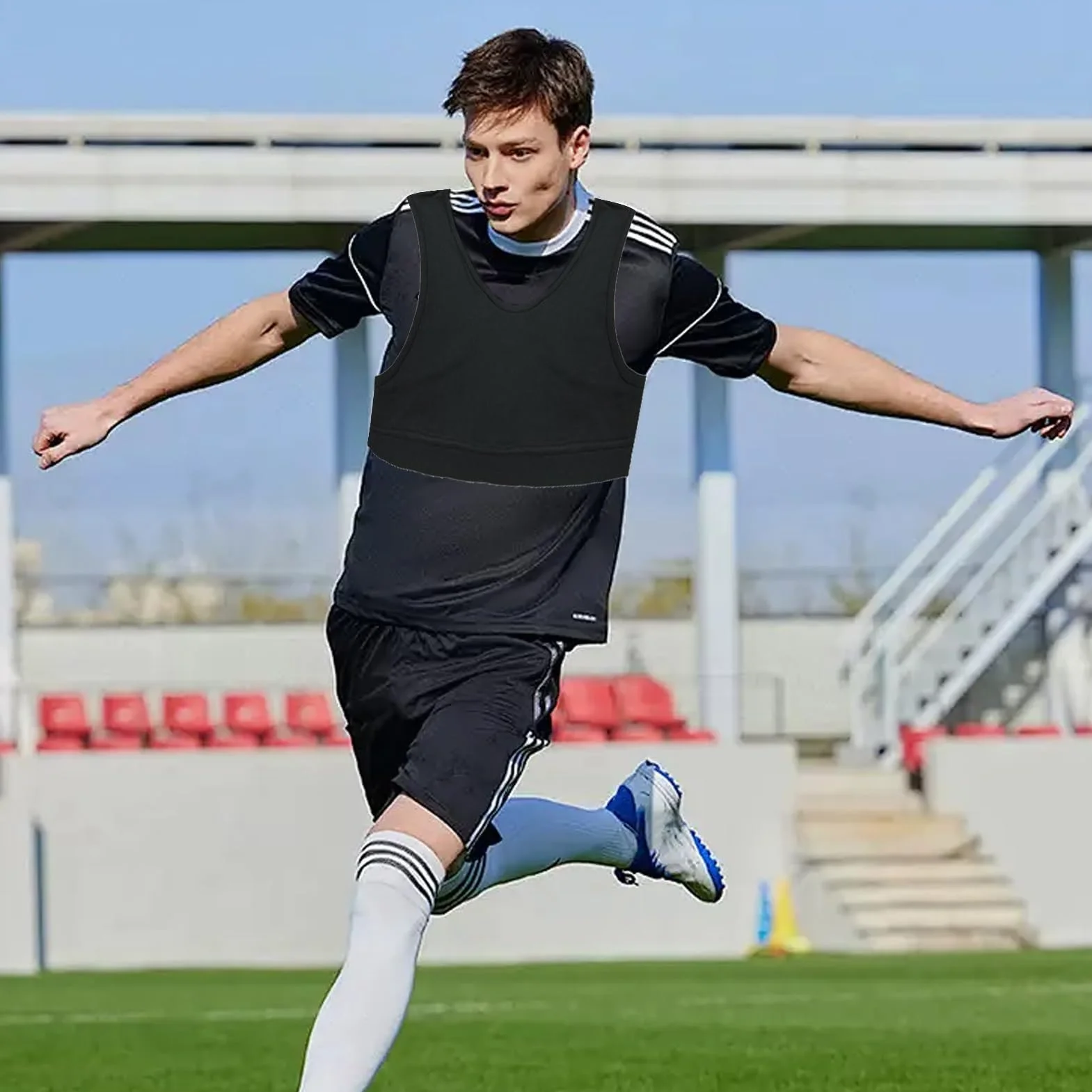 Chaleco de rendimiento de fútbol transpirable para hombres y mujeres