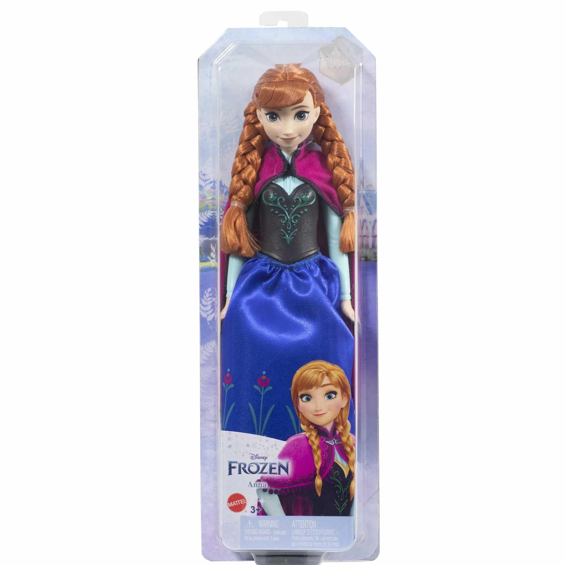 Mattel Disney Frozen 2 Anna viajera Muñeca con look de viaje, juguete +3 años (HLW49)