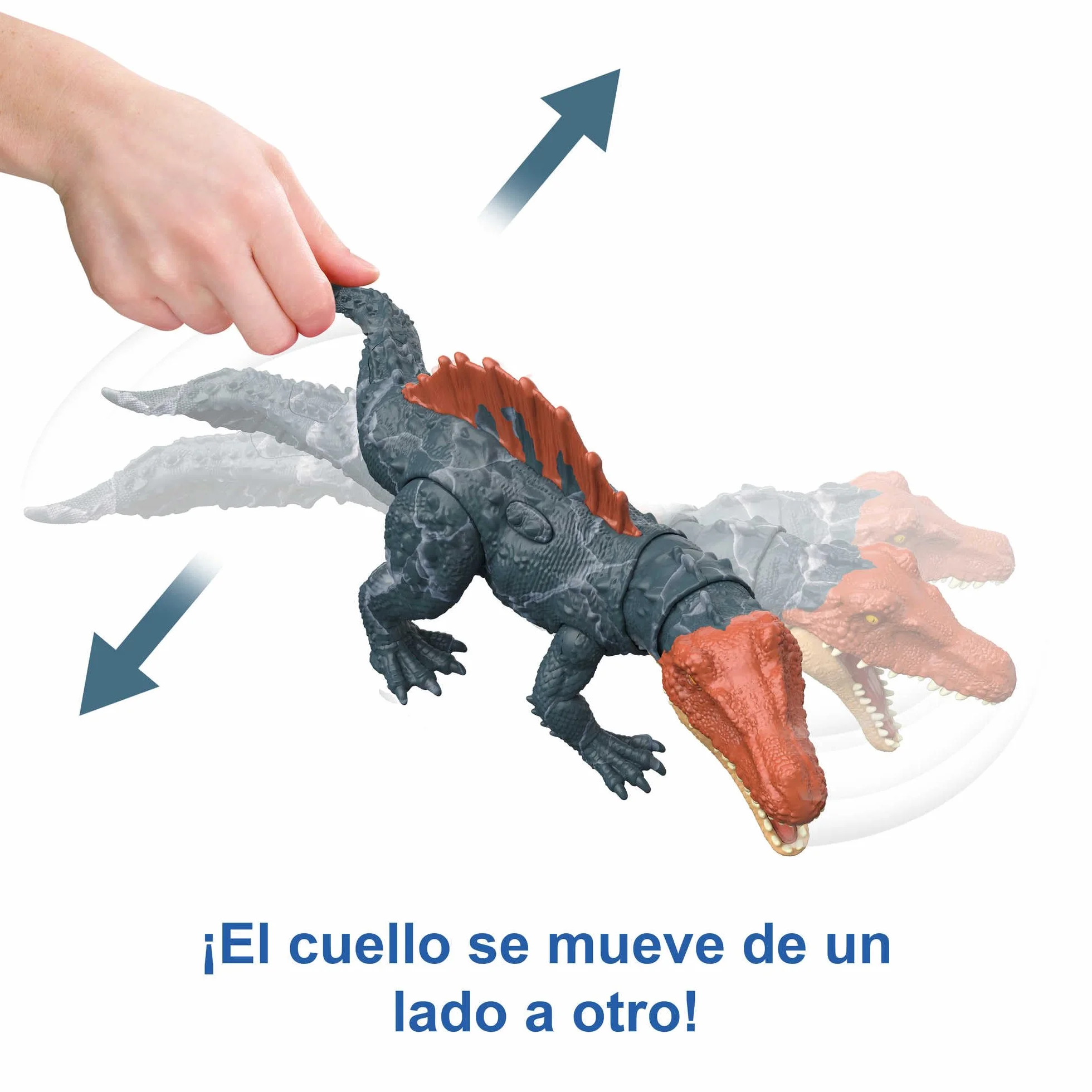 Mattel Jurassic World Dominion Massive Action Siamosaurus Dinosaurio figura de acción, juguete +4 años (HDX51)