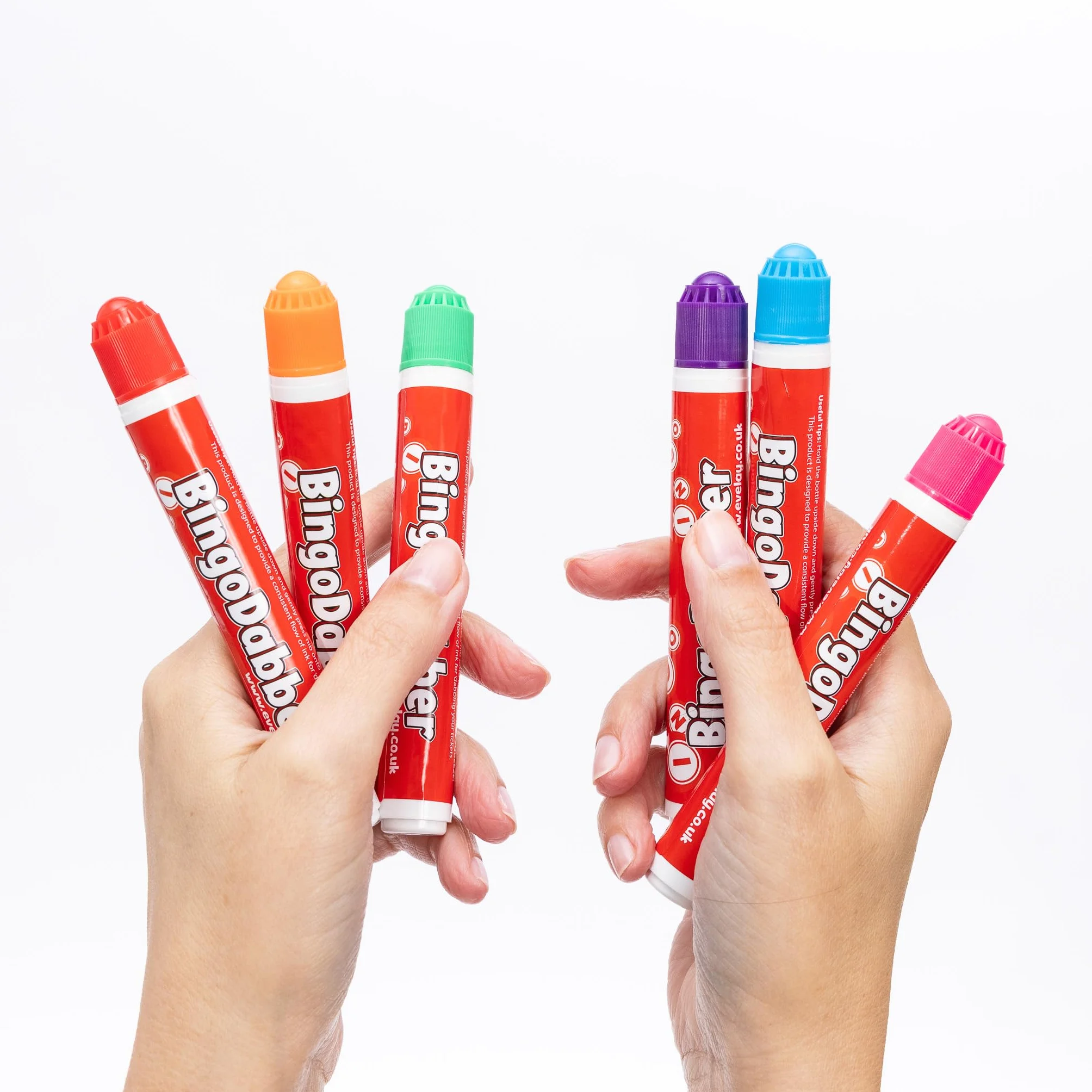 evelay Bingo Dabbers - Rotuladores de colores mixtos para juegos de boletos de bingo (paquete de 12)