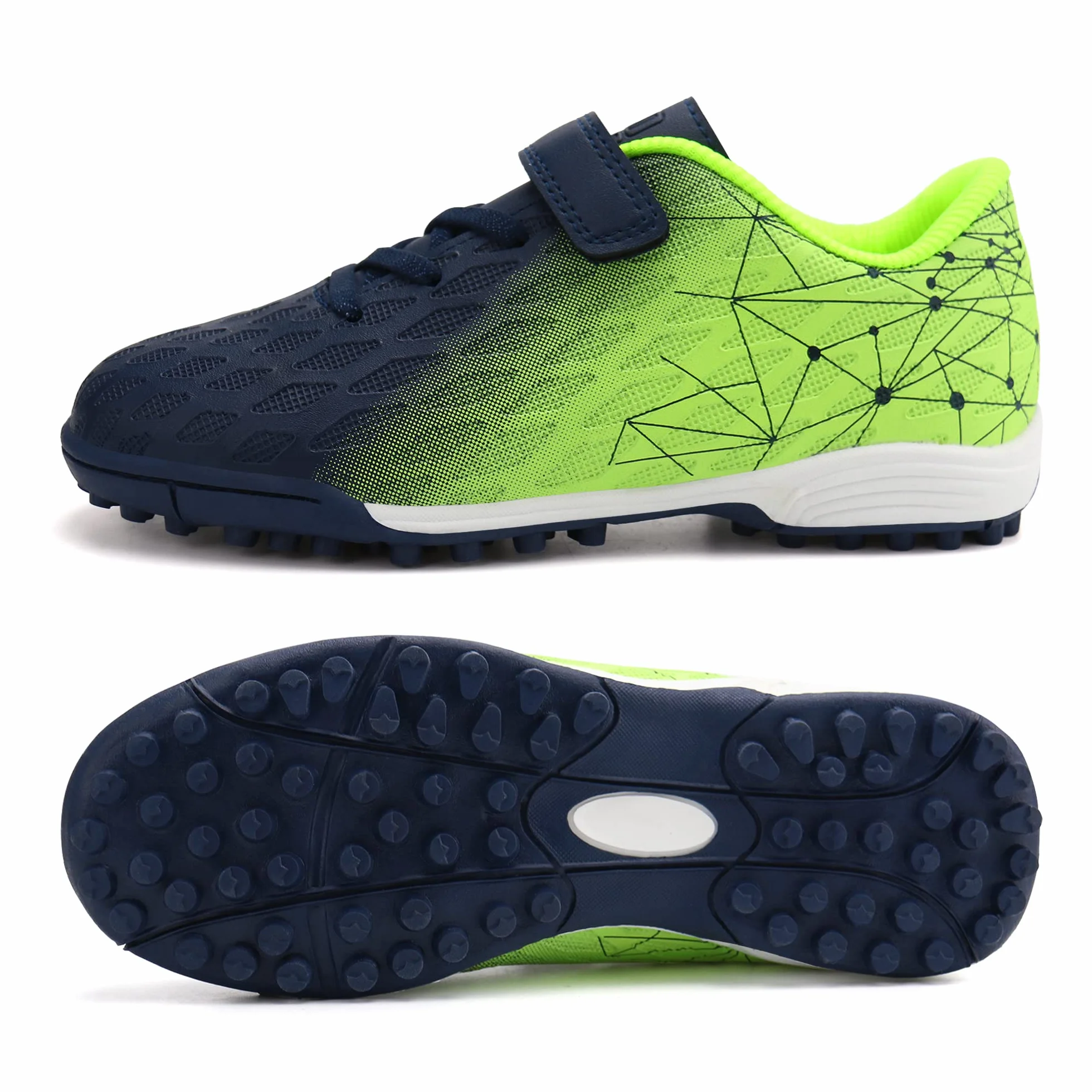 JABASIC Hallen Botas de fútbol para niños y niñas césped artificial