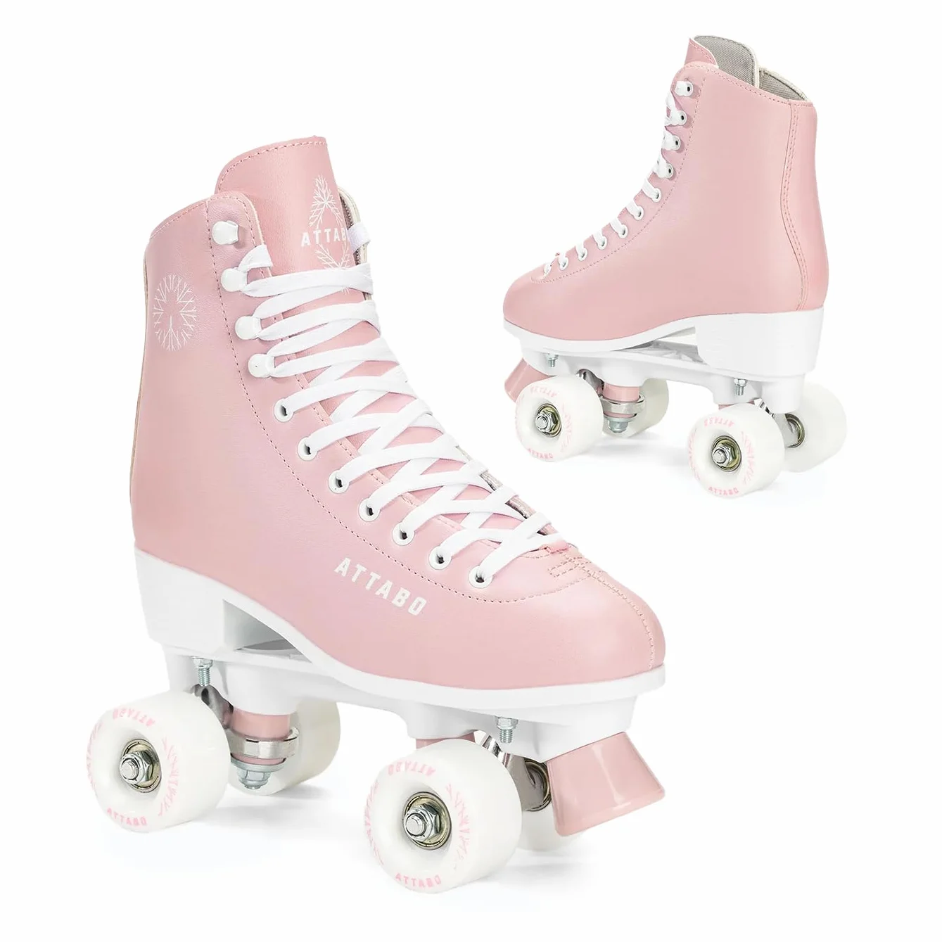 ATTABO Patines de Mujer Serena Talla 36-41 EU ABEC-3 Chasis de Aluminio Caña de Piel Ruedas 82A
