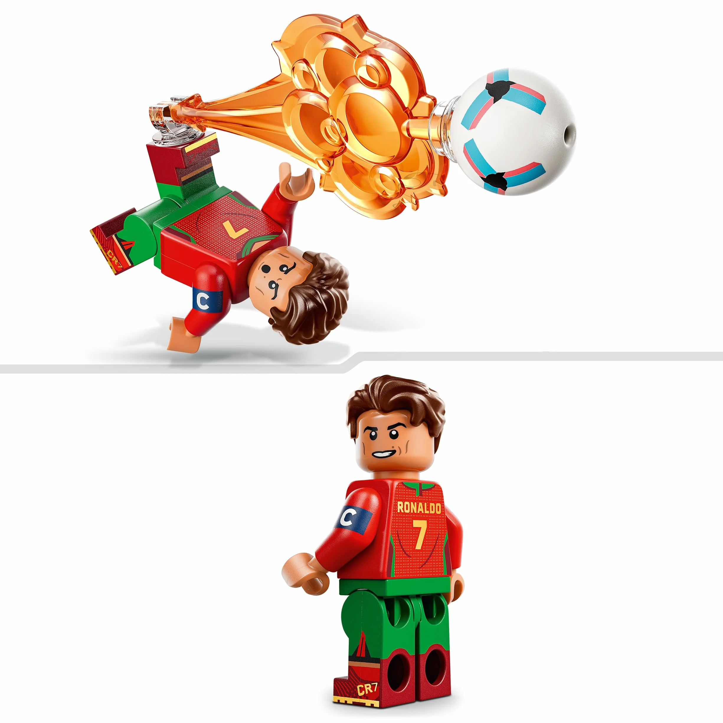 LEGO Editions Cristiano Ronaldo Fenómenos del Fútbol Juguete de Construcción Minifigura de Futbolista 43012 Regalo para Niños 10+ Años