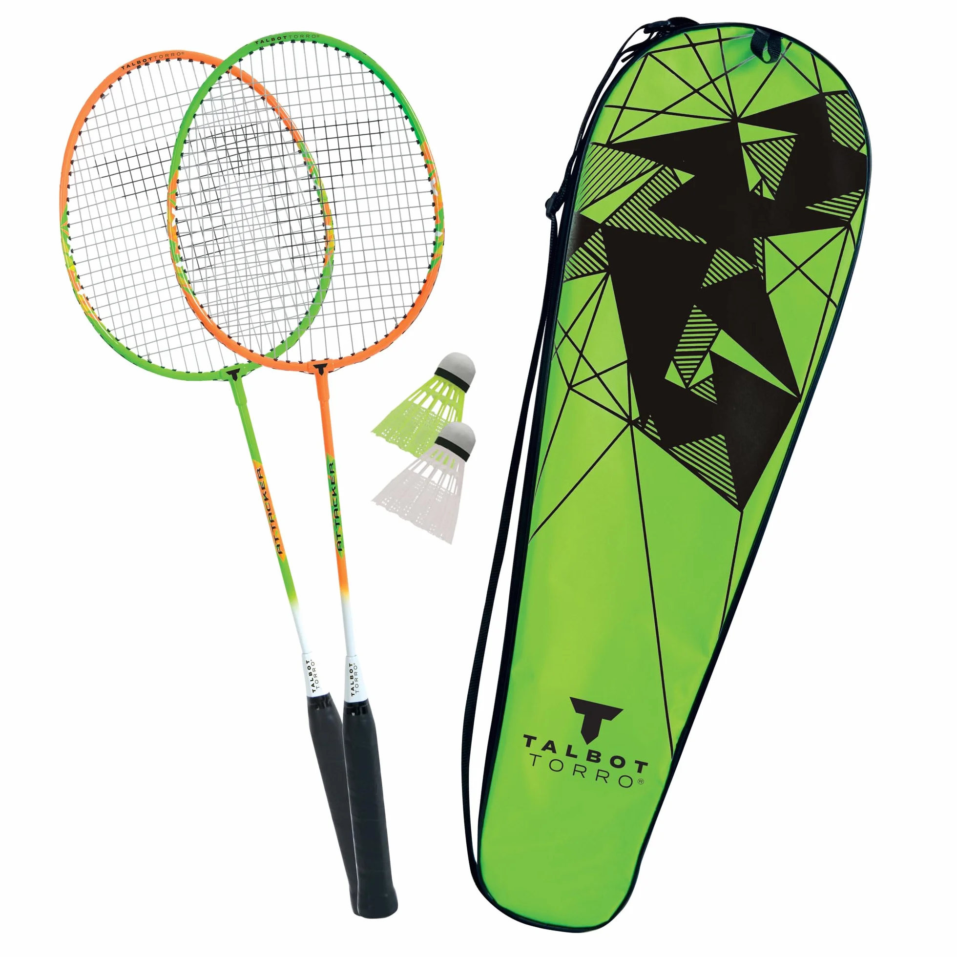 Talbot Torro Set de Badminton 2 Raquetas 2 Volantes Bolso