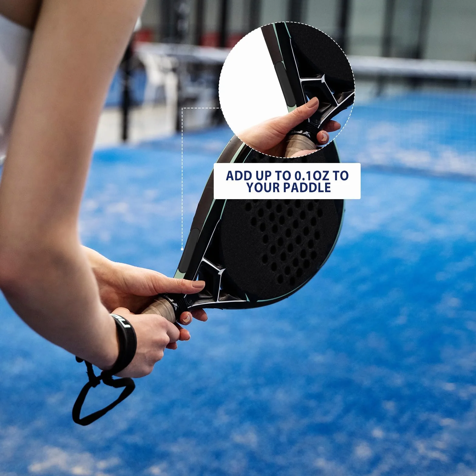 Qianyu 20 cintas adhesivas de pickleball de alto rendimiento para raqueta