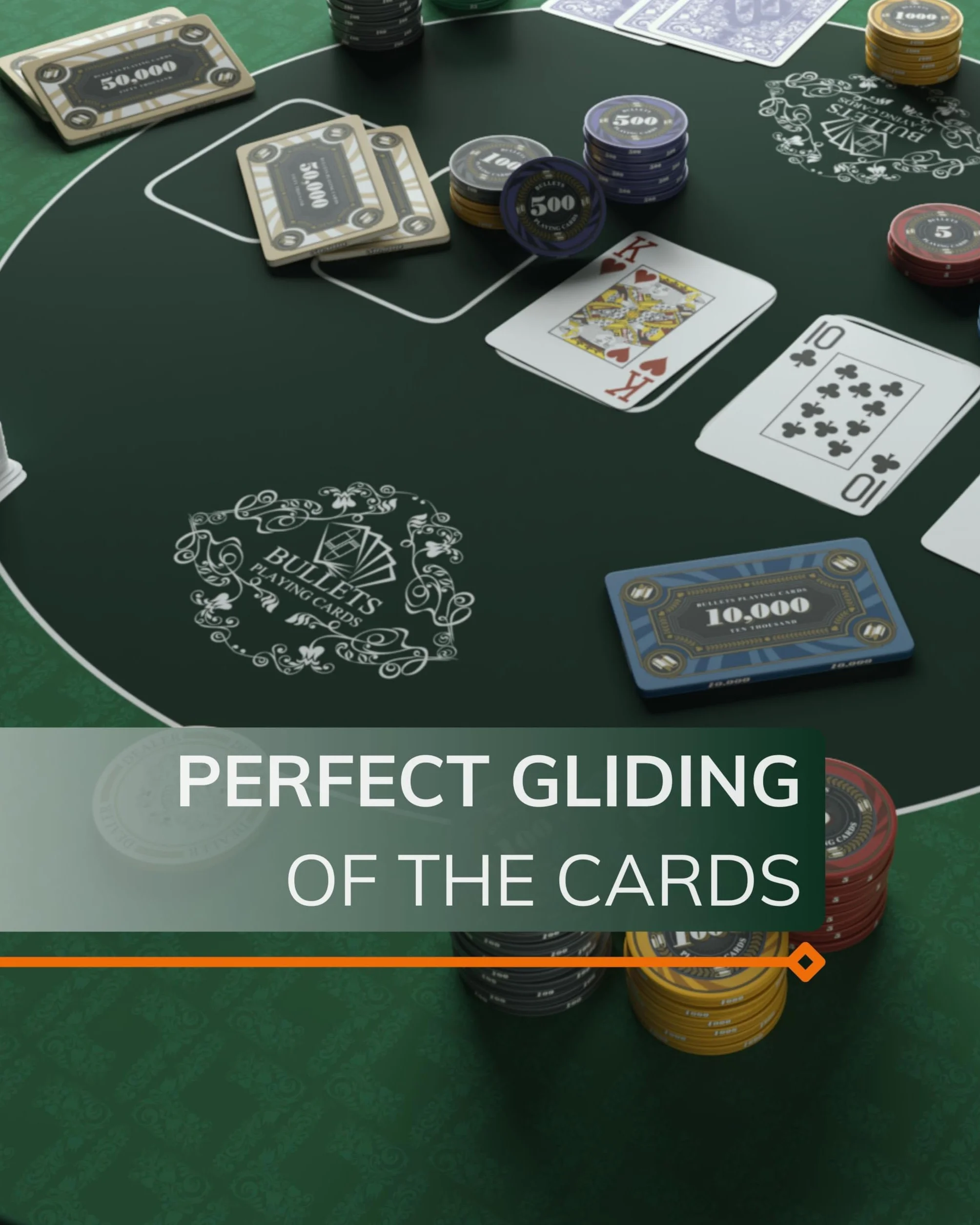 Bullets Playing Cards, Alfombra de póker Profesional de 160 x 80 cm Propia Mesa de póker, Alfombrilla de póker de Lujo, Alfombra de póker, Recubrimiento para la Mesa para Jugar al póker