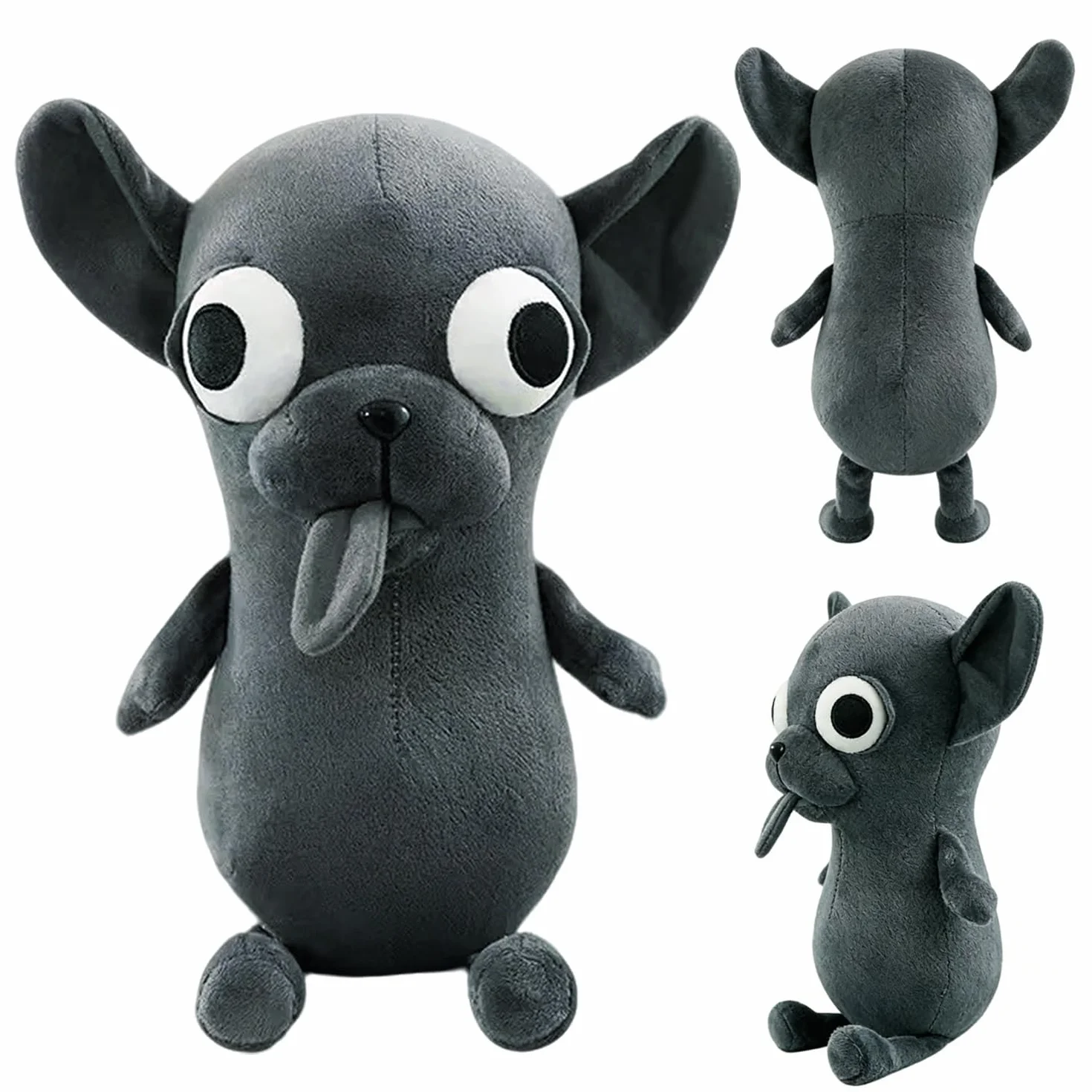 Juguete de Peluche de Chihuahua, 25 cm Muñeco de Peluche Chihuahua, Lindo juguete de peluche para cachorro, Divertido Chihuahua de Ojos Grandes, Chihuahua Plush Toys, Regalos para Niños y Niñas