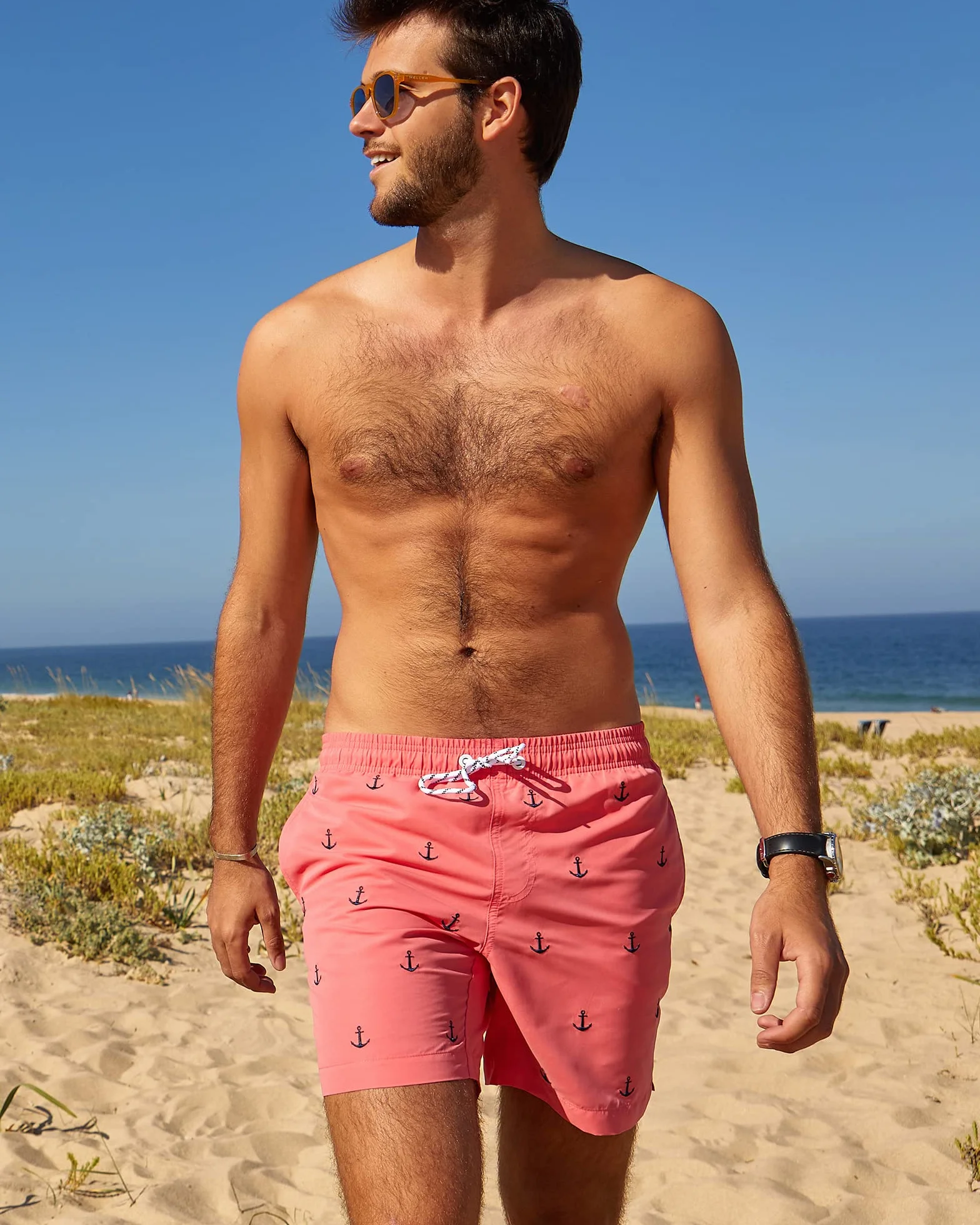 Maamgic Bañador Hombre 2 en 1 con Forro de Compresión Cremallera Shorts de Baño Natación