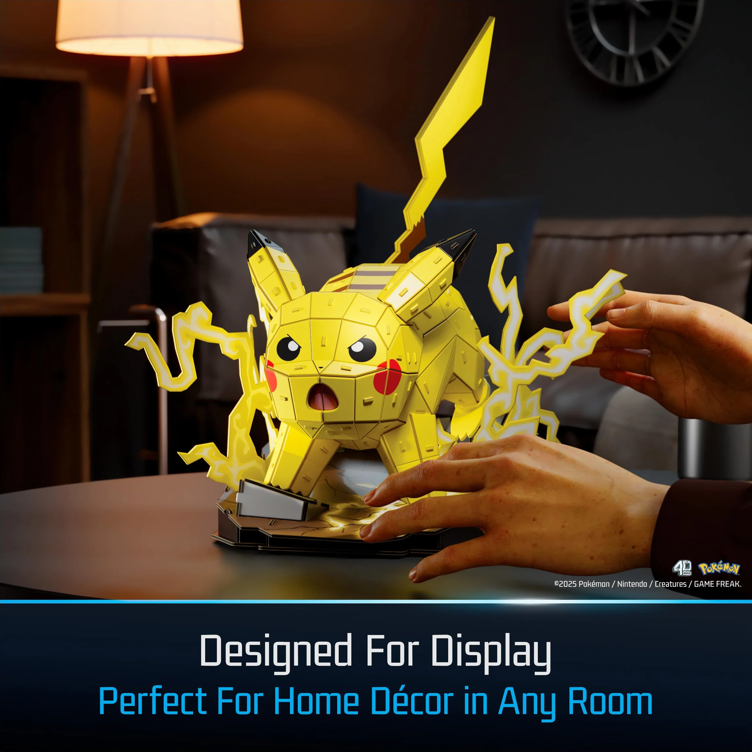 Puzzle 3D Pokemon Pikachu 201 Piezas 33 cm Maqueta para Construir Adultos y Niños Juegos de Mesa
