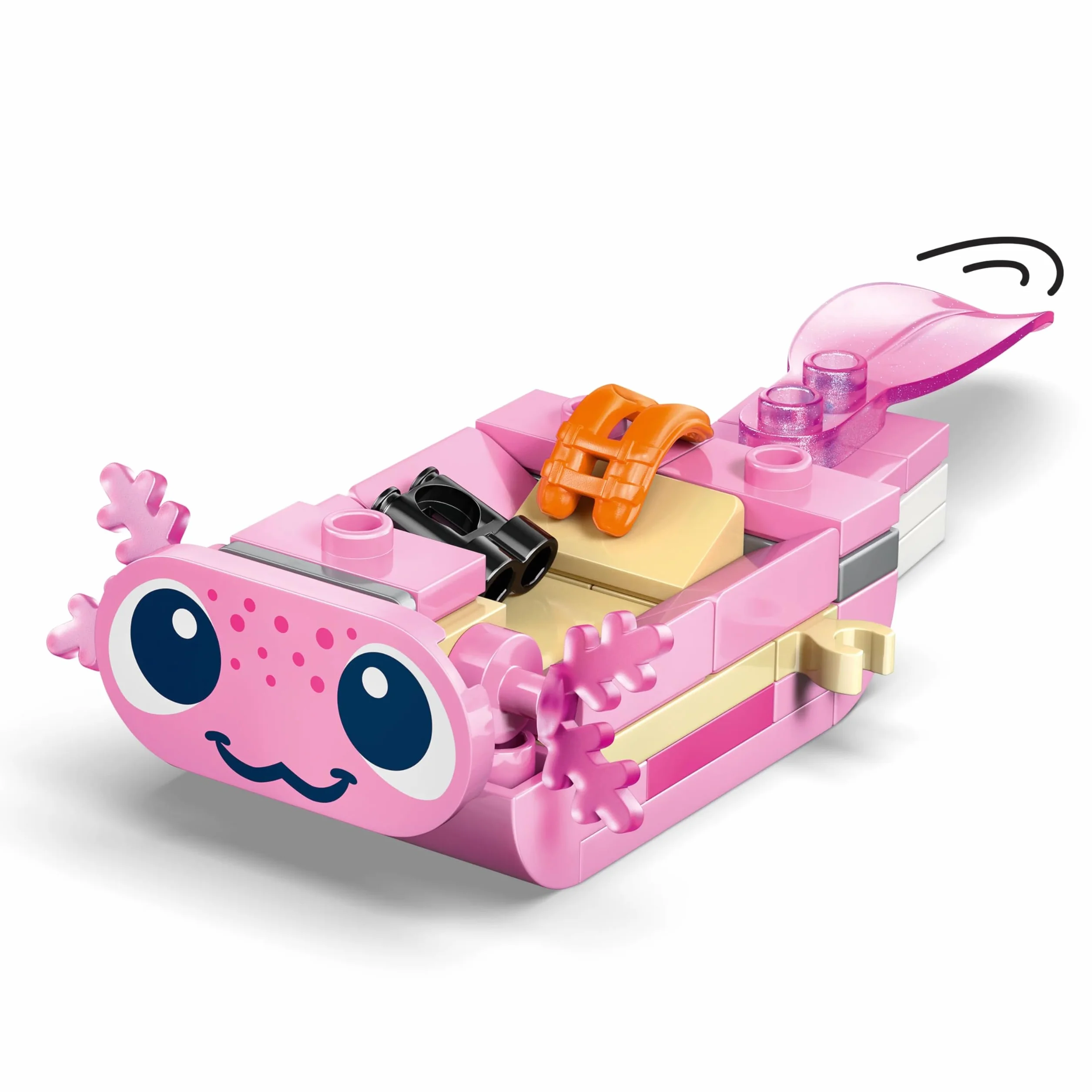 LEGO Friends Aventuras en el Barco-Ajolote de Juguete - 2 Mini Muñecos, 2 Figuras de Animales Adorables, Plantas, Flores y Accesorios - Regalo de Cumpleaños para Niñas de 5+ Años - 42681