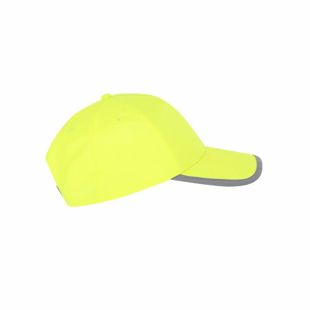Gorra Niños Alta Visibilidad Amarillo Neón Reflectante Seguridad Protección Solar Talla Ajustable