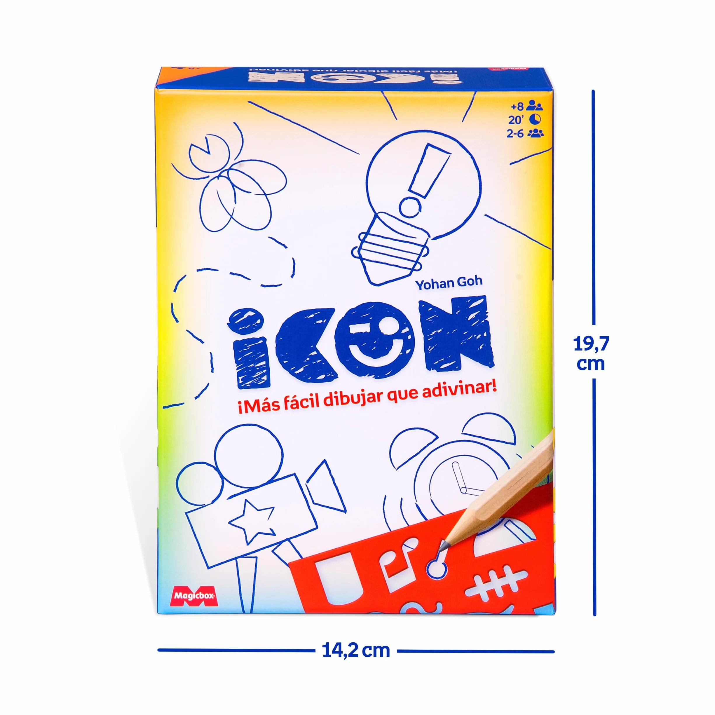 MAGICBOX Icon - Juego de Mesa de Dibujo | Party Game para Jugar con Amigos y Familia - De 2 a 6 Jugadores | Diversión y Risas Aseguradas | A Partir de 10 años