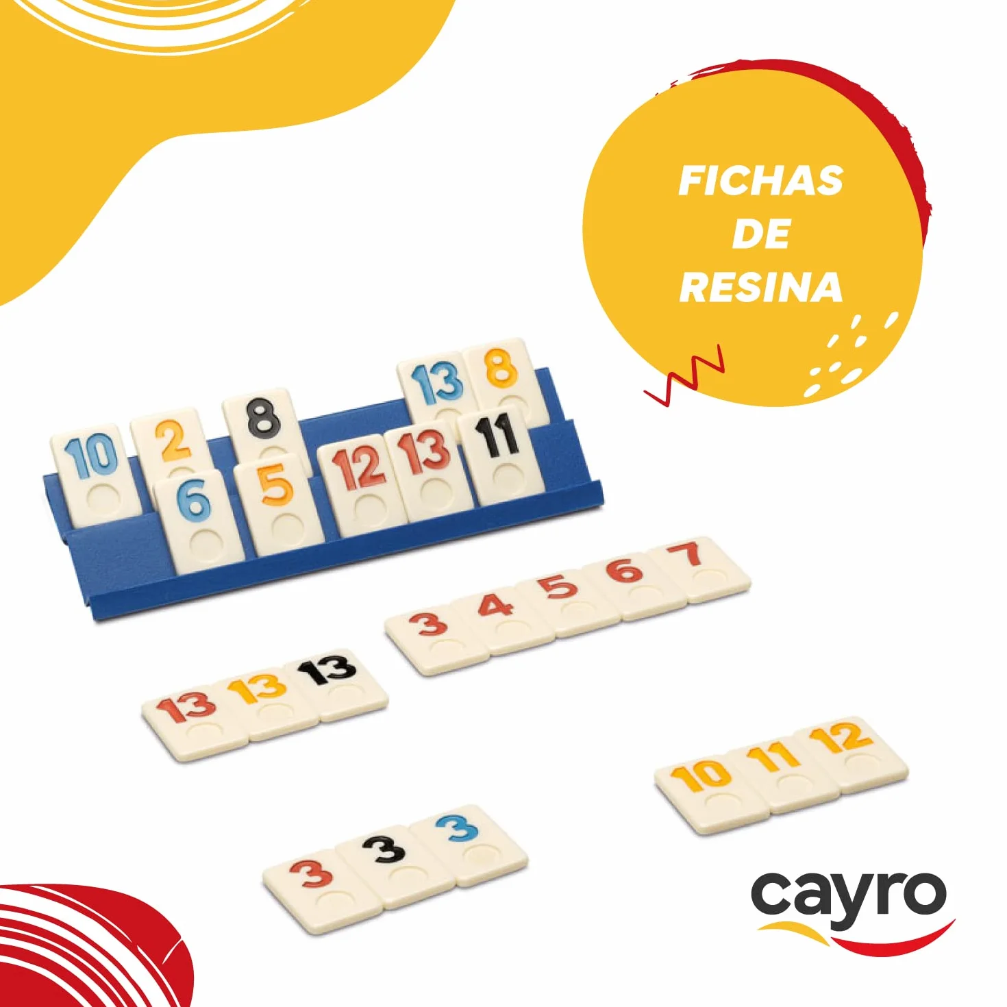 Cayro Rummi Modelo Clásico Juego de Mesa Edición de Viaje Caja Metálica 2-4 Jugadores