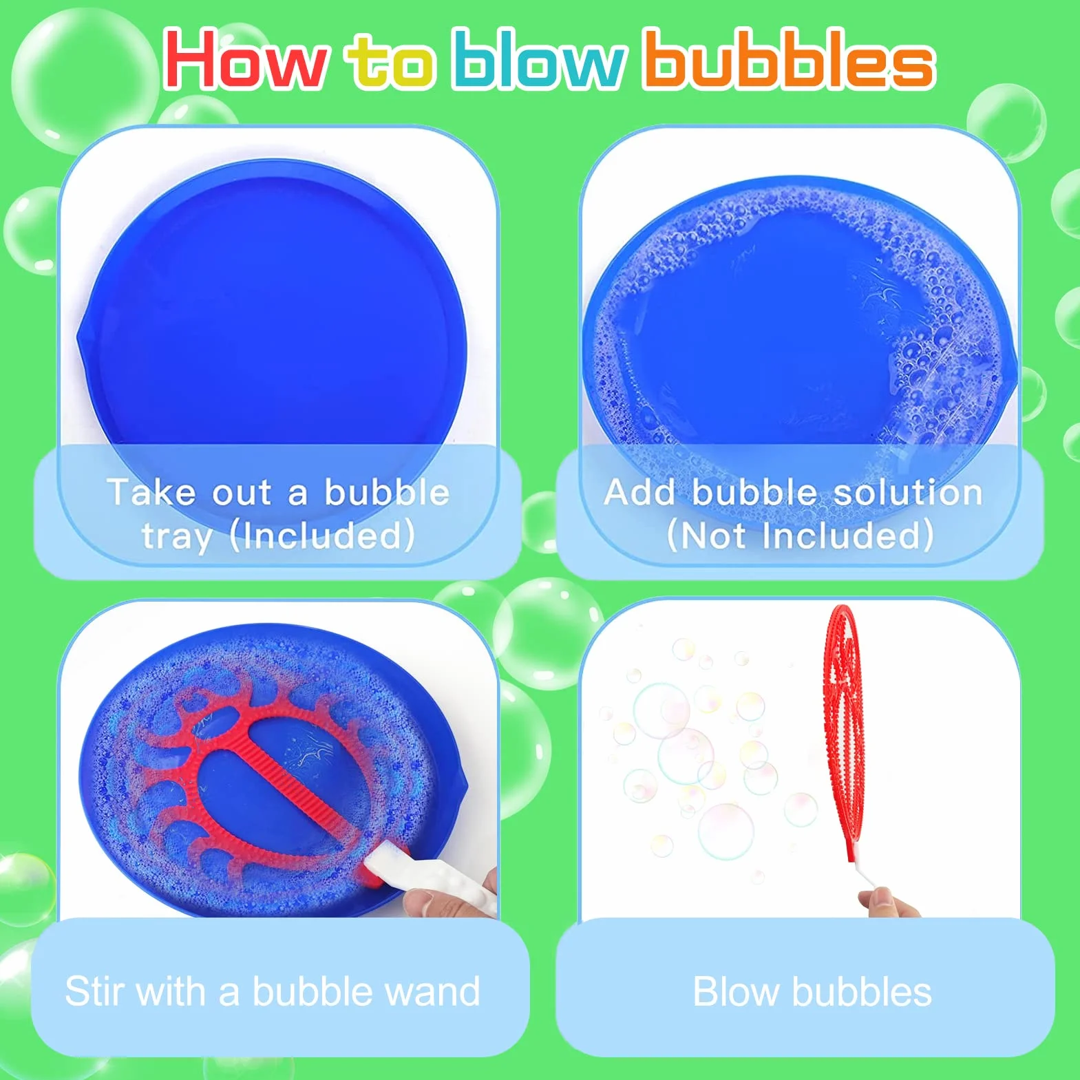 24 pcs Maquina de Burbujas,Burbujas de Jabón,Varitas de Burbujas,Burbuja Gigante Varita de Burbujas,Burbujas de Jabon Niño,Pompas de jabón Gigante,para Juegos al Aire Libre en Interiores (Amarillo)