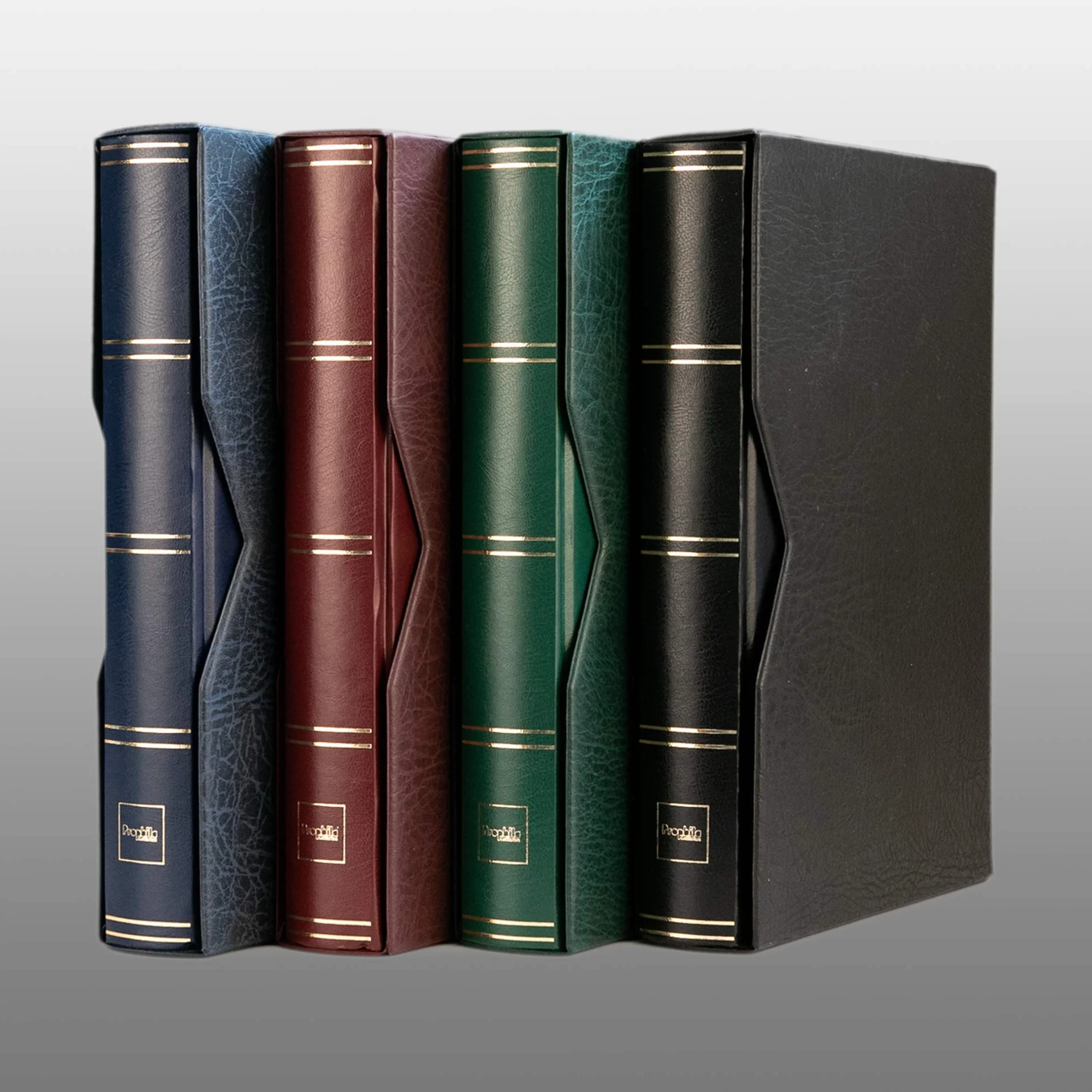 Prophila Clasificador de 60 Paginas Negro con cajetín Protector Azul