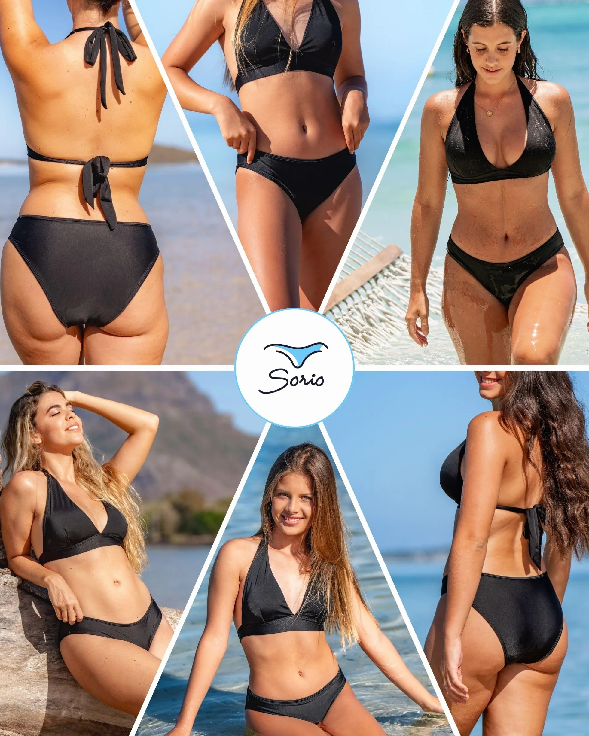 SORIO Bikini Menstrual Mujer Niña Absorbente Antifugas Antiodor Flujo Moderado Abundante