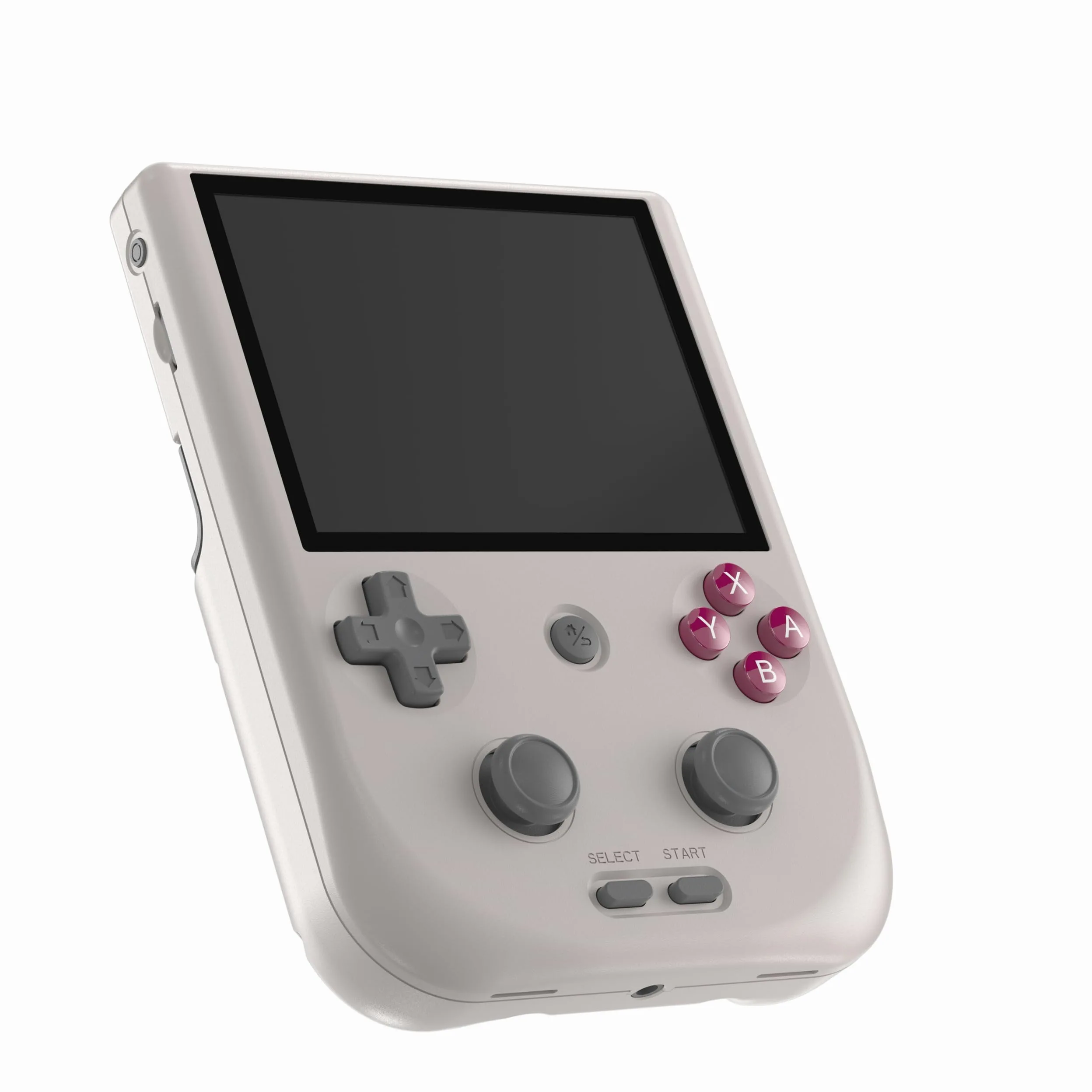 RG405V - Consola de juegos de mano retro, pantalla IPS de 4.0 pulgadas, sistema Android integrado, tarjeta TF de 128 G, batería de 5500 mAh, sin soporte de juegos (gris)
