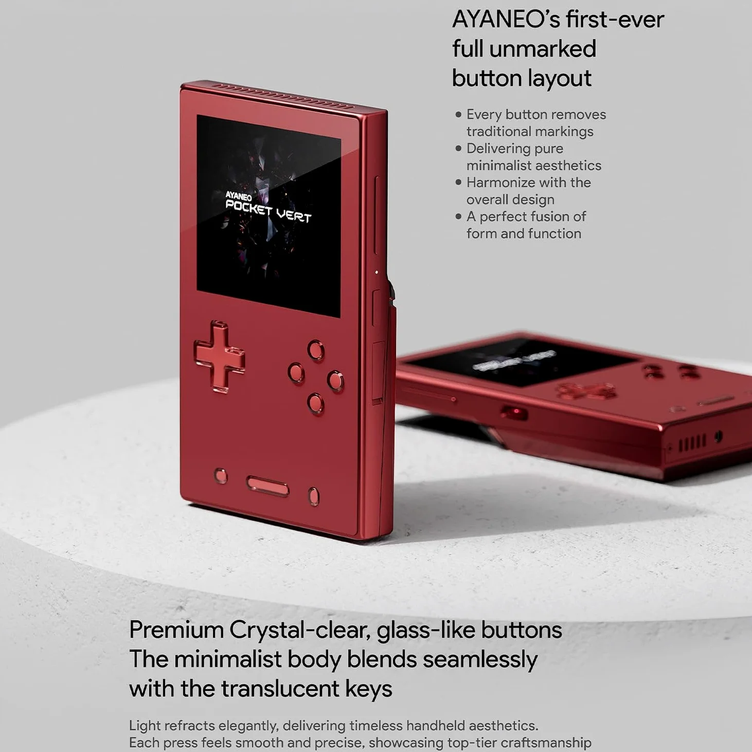 AYANEO Pocket Vert: Consola portátil Vertical para Juegos Retro con Snapdragon 8+ Gen 1, Pantalla de 3,5 Pulgadas y 615 ppi, y Carcasa de Aluminio mecanizado por CNC (Negro Medianoche, 12GB+256GB)