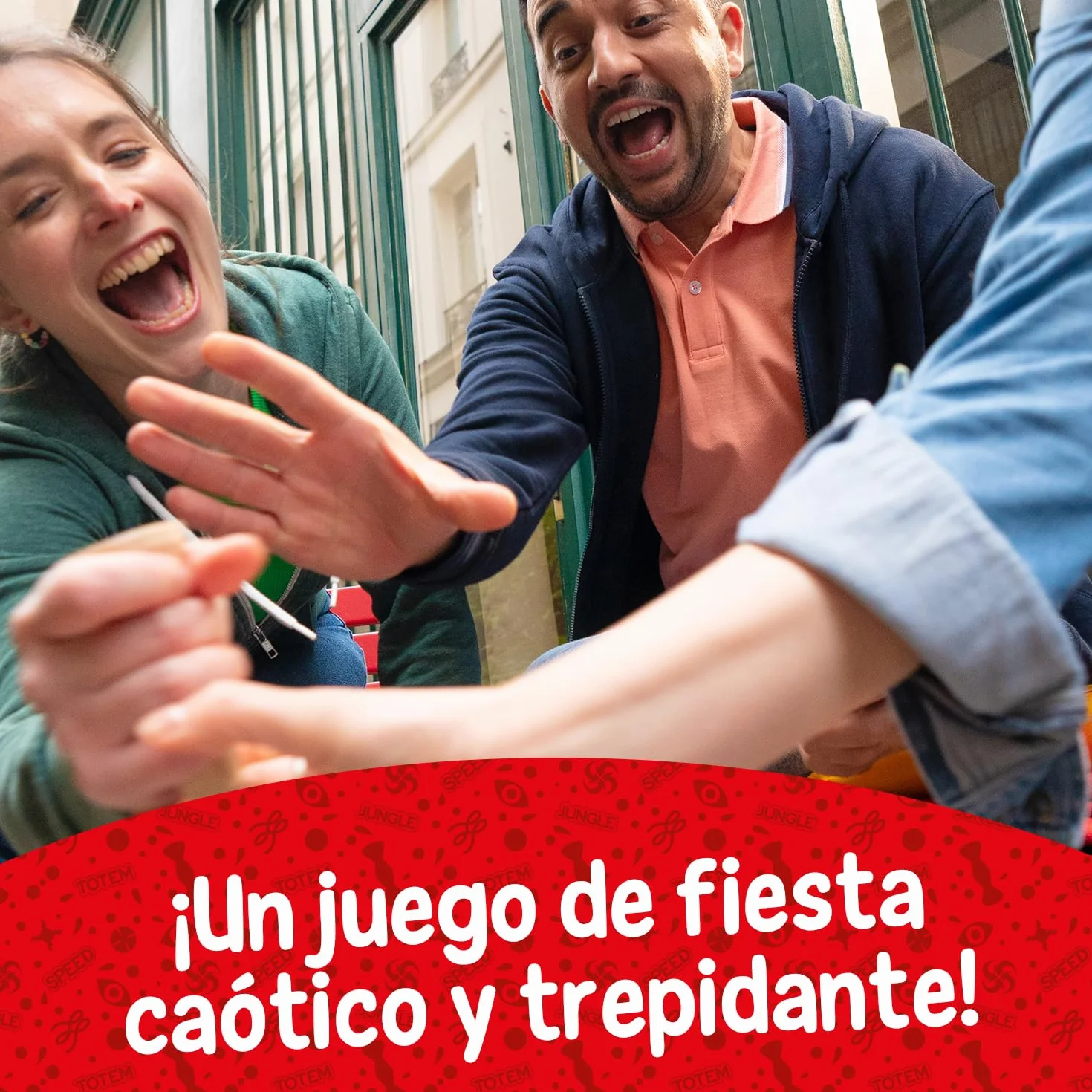 Asmodee Jungle Speed Juego de Cartas, Mesa Divertido para Amigos y Familia, 7+ Años, 2-10 Jugadores, 10 Minutos, Español y Portugués