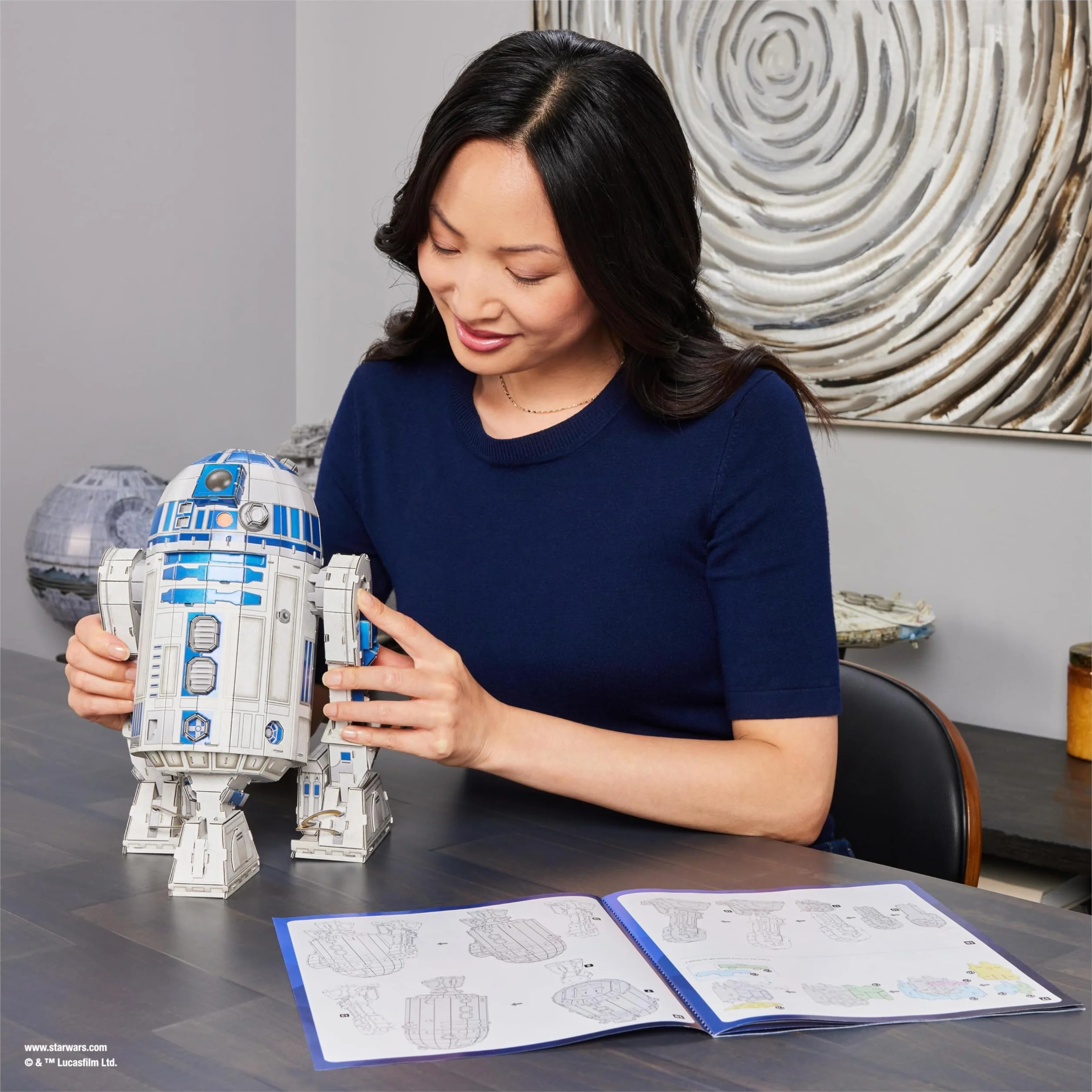 Puzz4D Maqueta R2-D2 Puzzle 3D Star Wars Maquetas para Construir Adultos Juegos de Mesa Juguetes Niños 12 Años