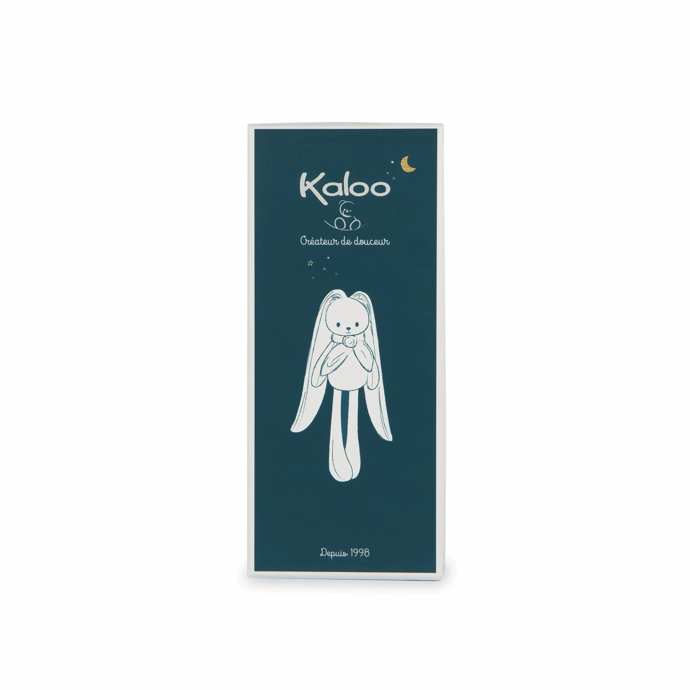 KALOO Lapinoo Muñeco Conejo Verde Peluche Pequeño 25 cm Tejido Muy Suave Caja de Regalo