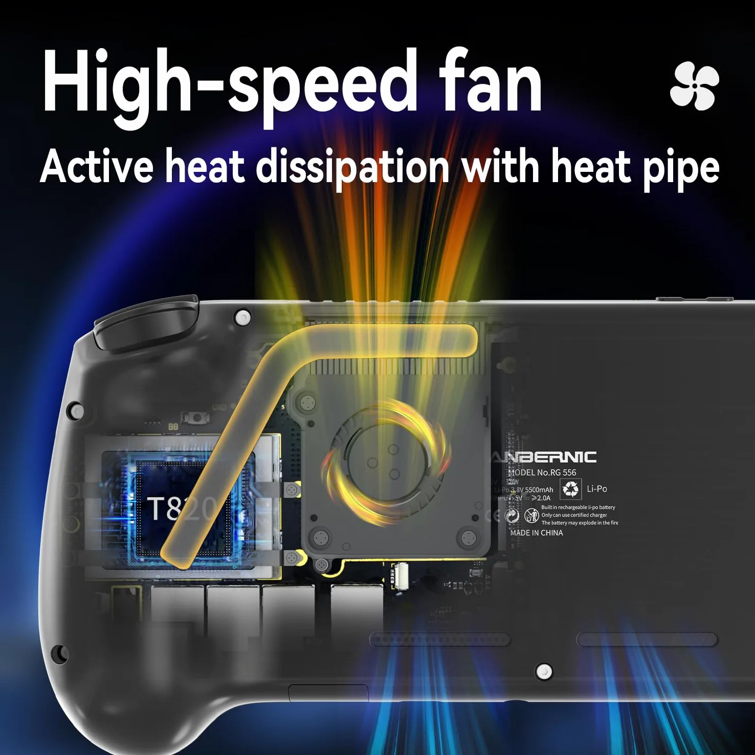 Anbernic RG556 - Juego de mano retro Android 13,rg 556 con pantalla táctil OLED de 13,92 cm, RG556 soporta DP y WiFi Bluetooth, batería Hall Rocker de 5500 mAh