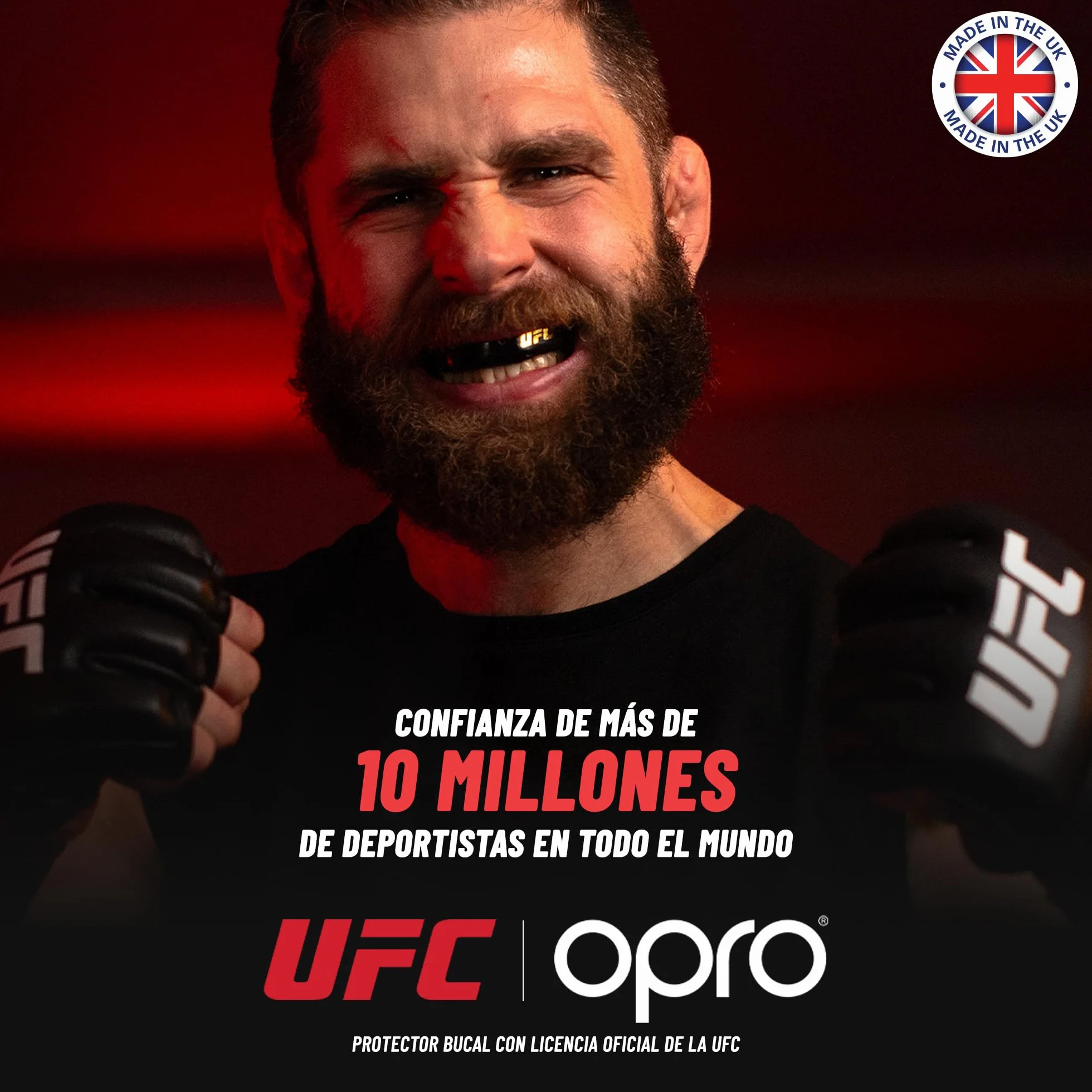 OPRO Protector Bucal Nivel Oro para Boxeo MMA BJJ Rugby Hockey Moldeo Fácil