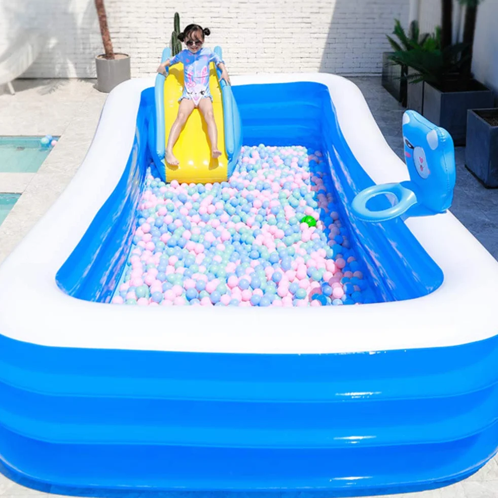 Tobogán de Agua Inflable Tobogán de Piscina Tobogán de Piscina Suministros de Piscina de Verano Juguetes acuáticos para niños para Exteriores Interiores