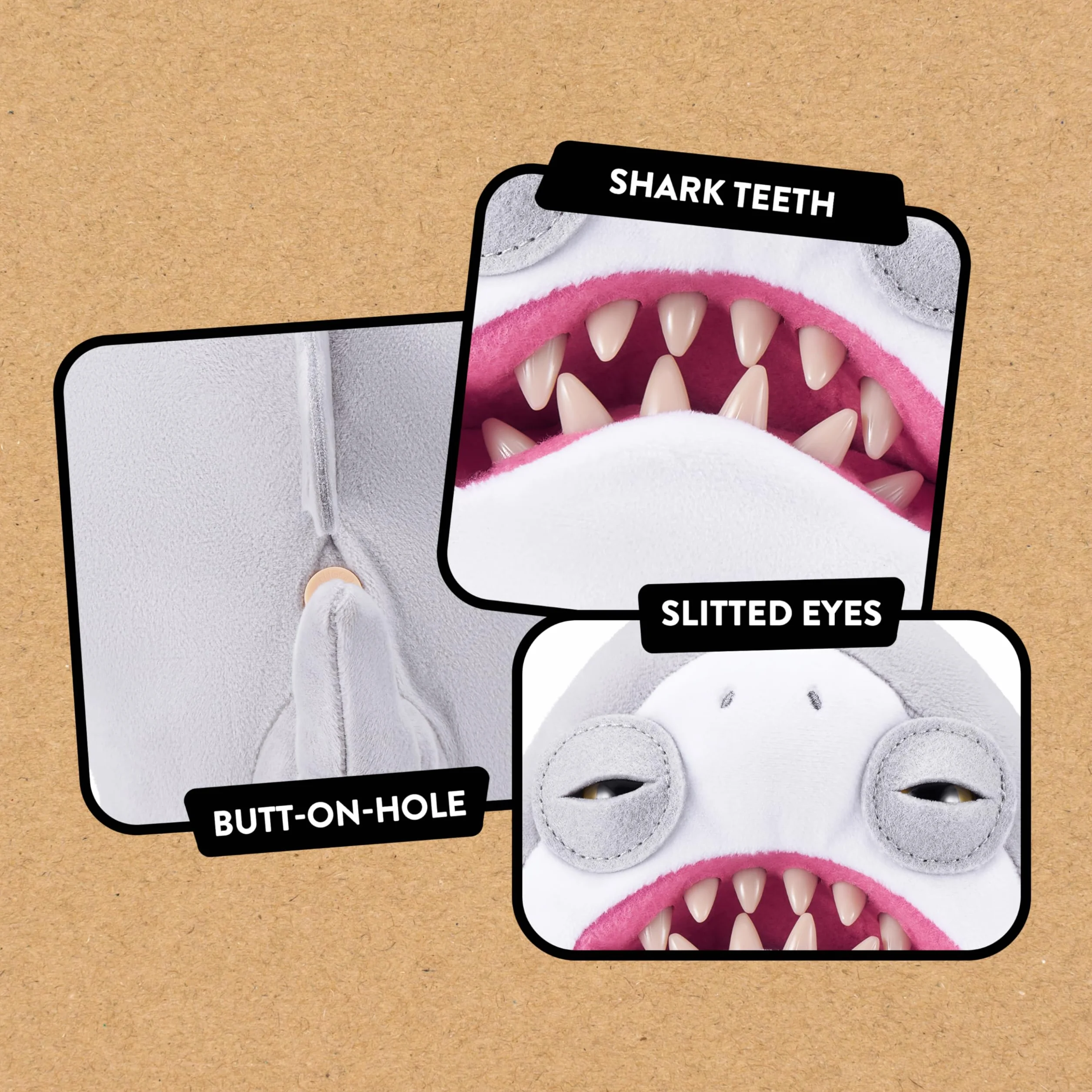 Fuggler Jaws Peluche con Licencia de 9 pulgadas/22 cm por ZURU – Monstruo Divertido Feo de Peluche, Juguete Coleccionable Espeluznante para Niños, Preadolescentes, Adolescentes y Adultos